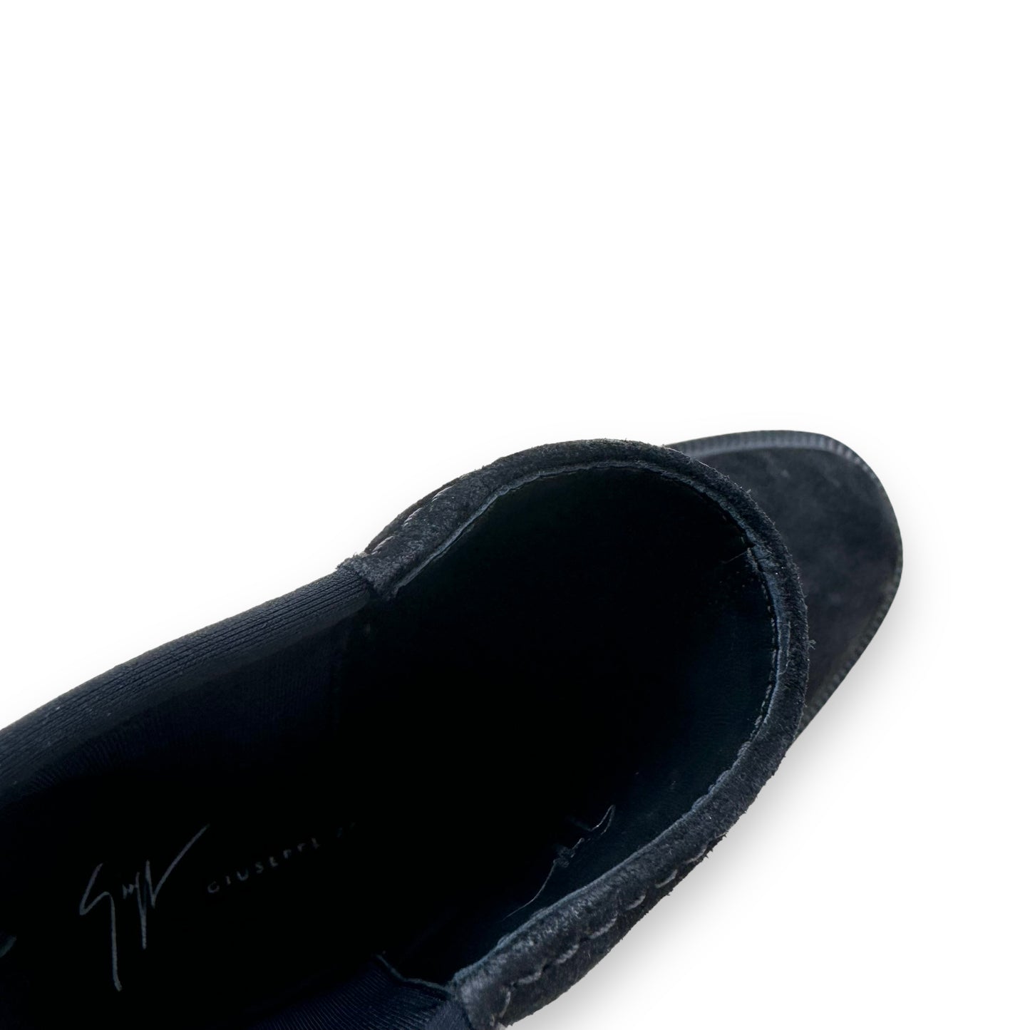 GIUSEPPE ZANOTTI SUEDE CHELSEA BOOTS BLACK UK6