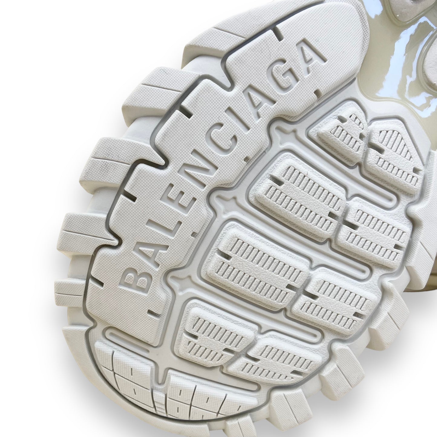 BALENCIAGA TRACK MESH AND NYLON SNEAKERS WHITE UK9