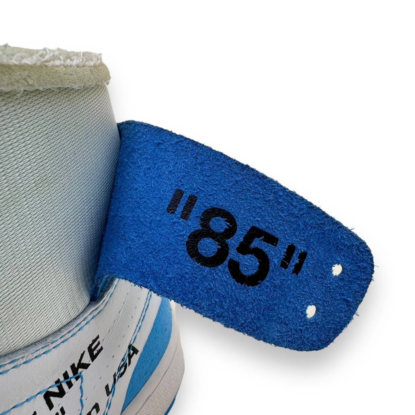 NIKE X OFF-WHITE JORDAN 1 HIGH UNIVERSITY BLUE UNC SNEAKER UK11
