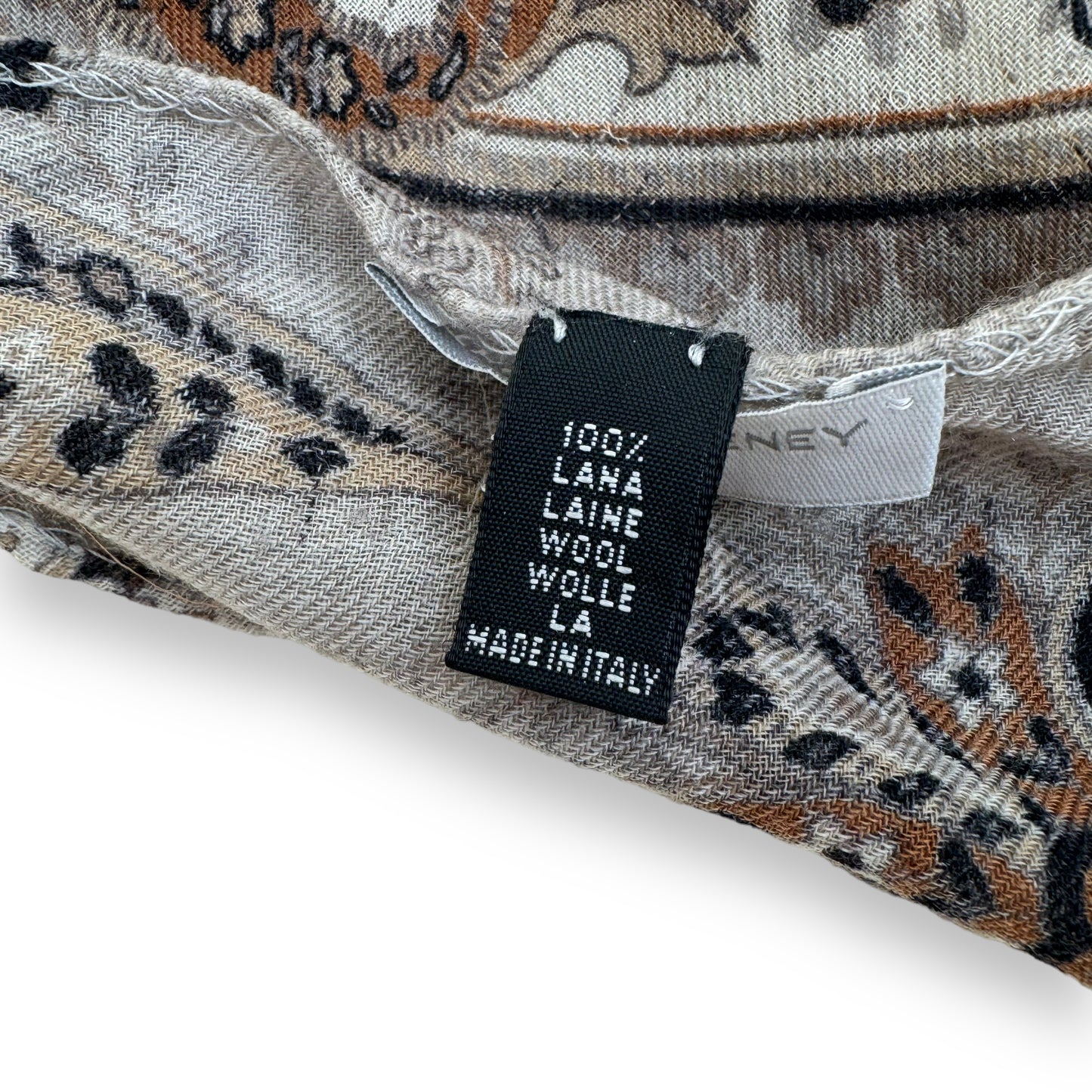 THOM SWEENEY PATTERN WOOL SCARF