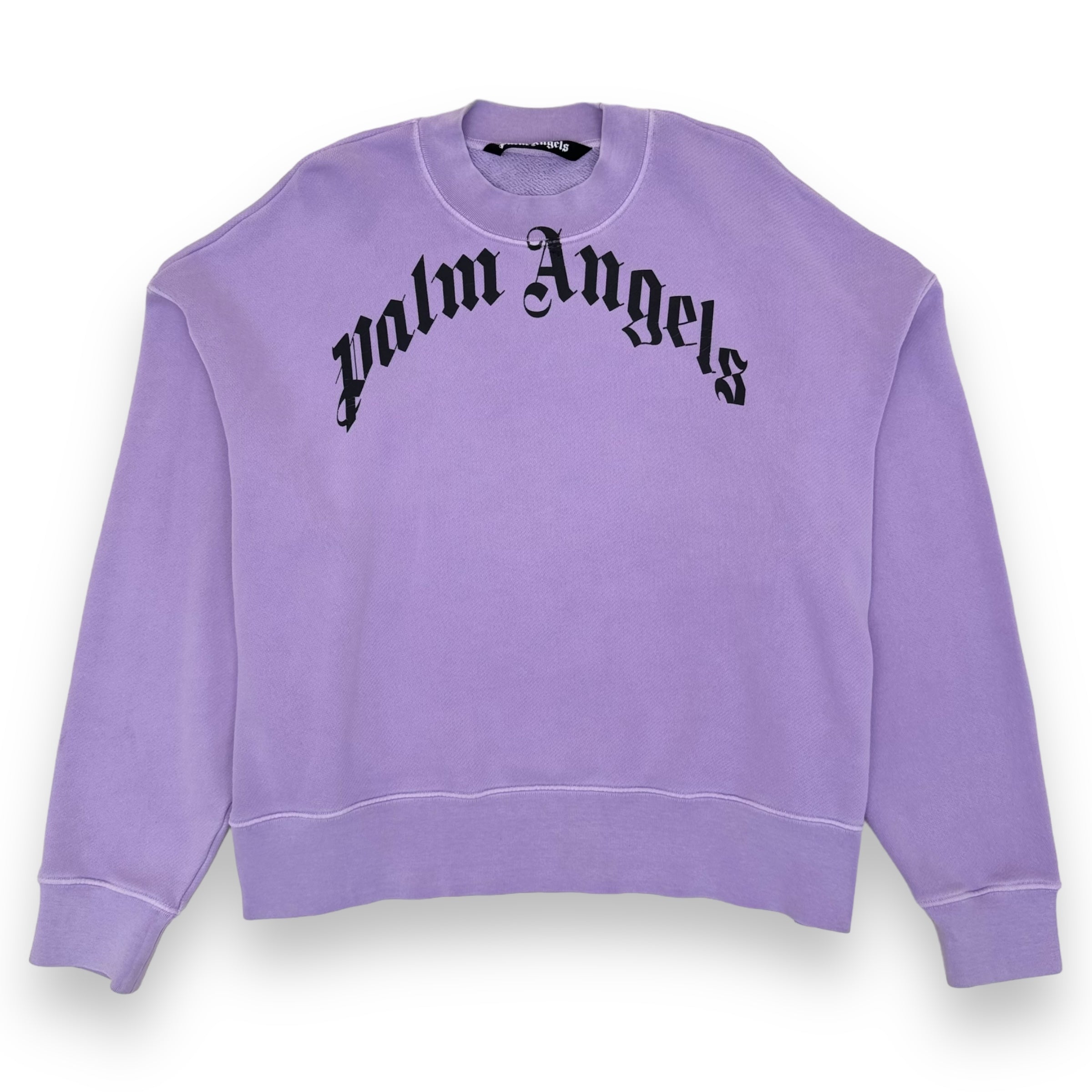 PALM ANGELS PURPLE SWEATSHIRT S