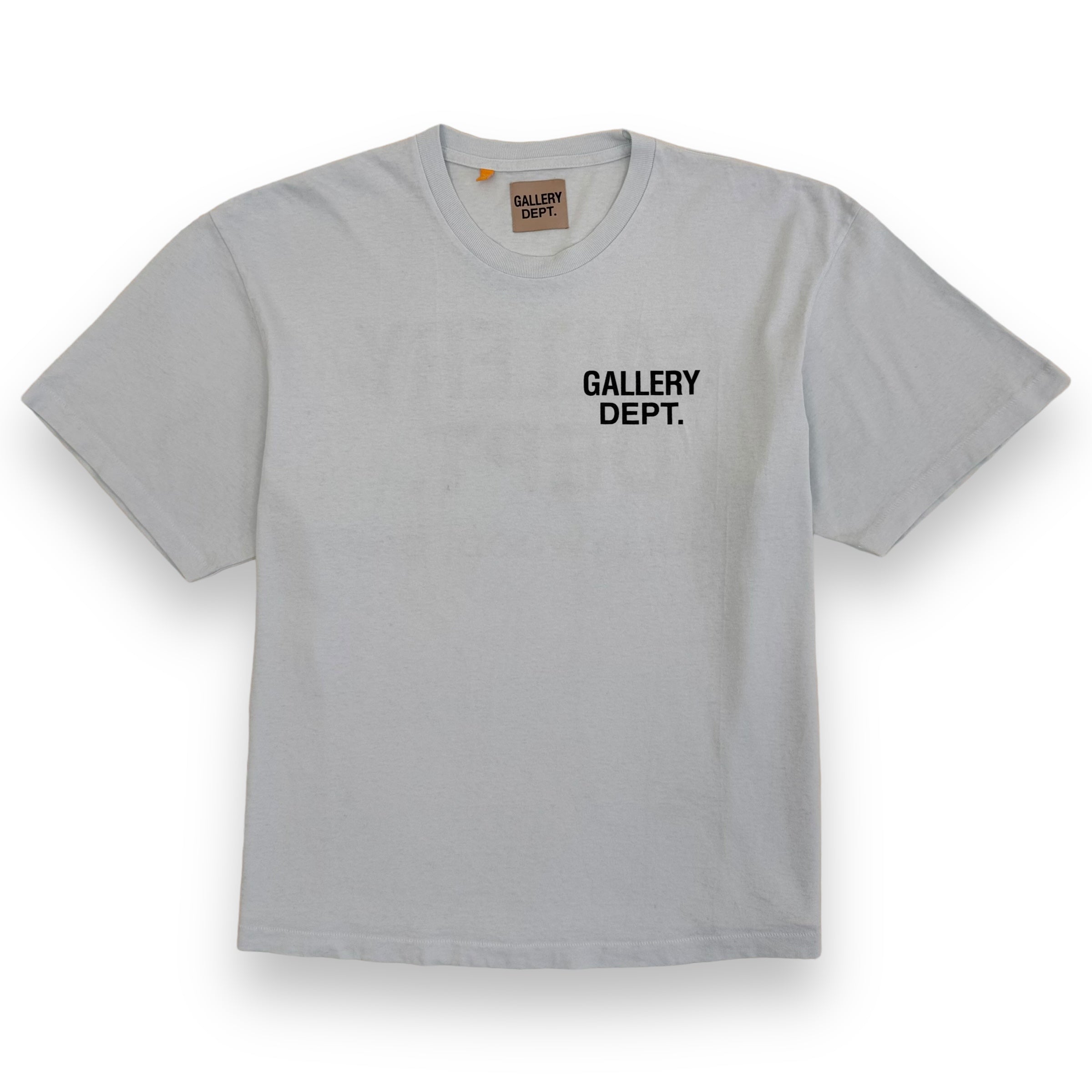 GALLERY DEPT. LOGO-PRINT T-SHIRT BABY BLUE XL