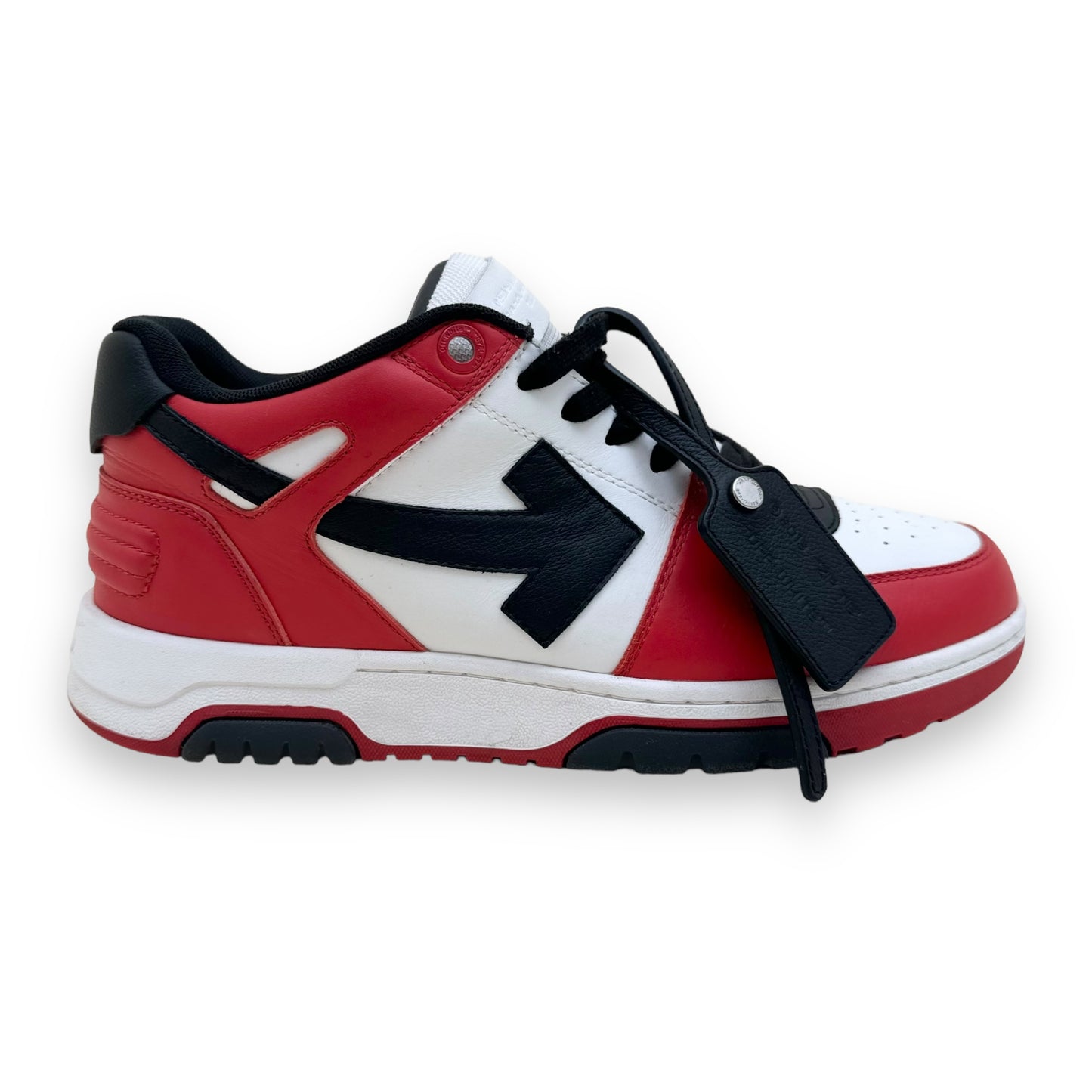 OFF-WHITE OUT OF OFFICE SNEAKER RED / BLACK UK9