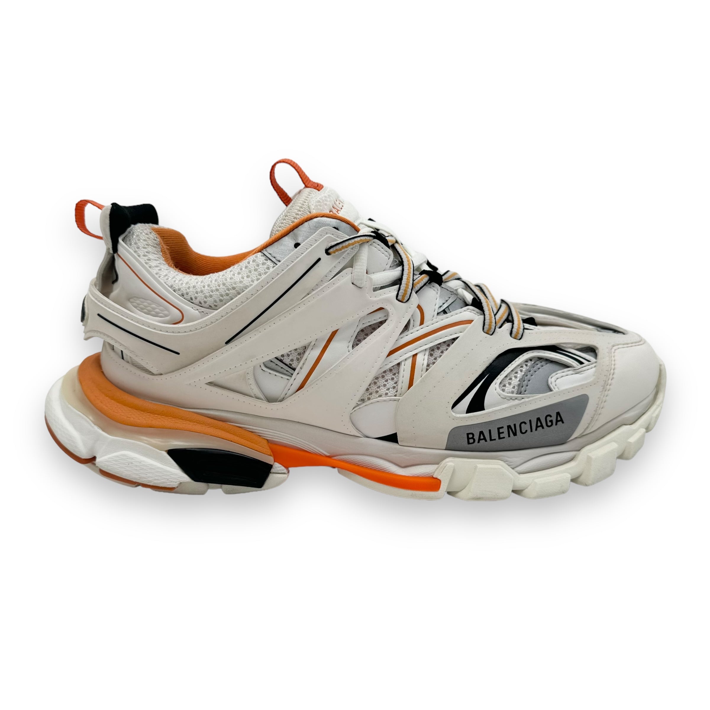 BALENCIAGA TRACK RUNNER SNEAKER WHITE / ORANGE UK9