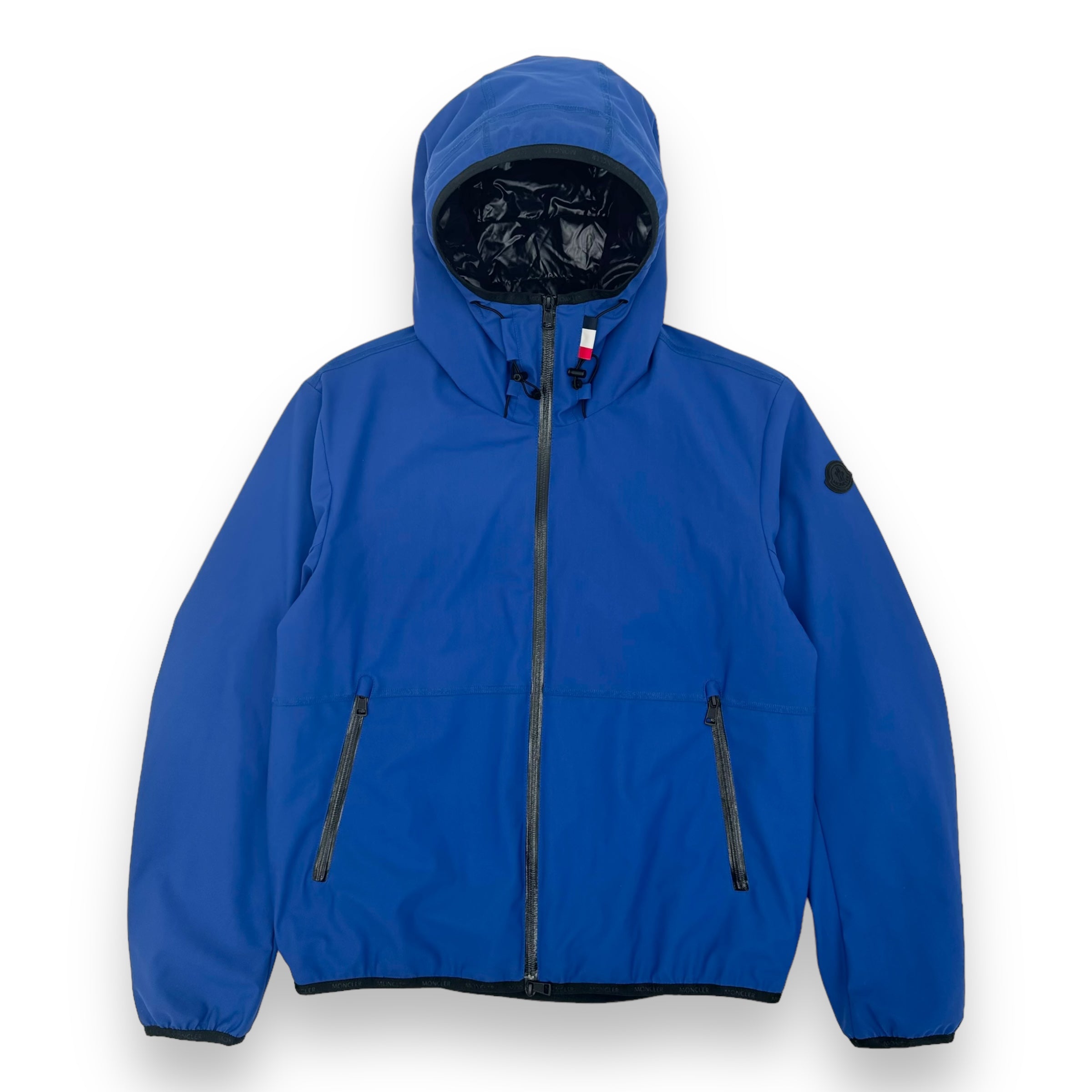 MONCLER DUPORT GIUBBOTTO JACKET BLUE / BLACK XL