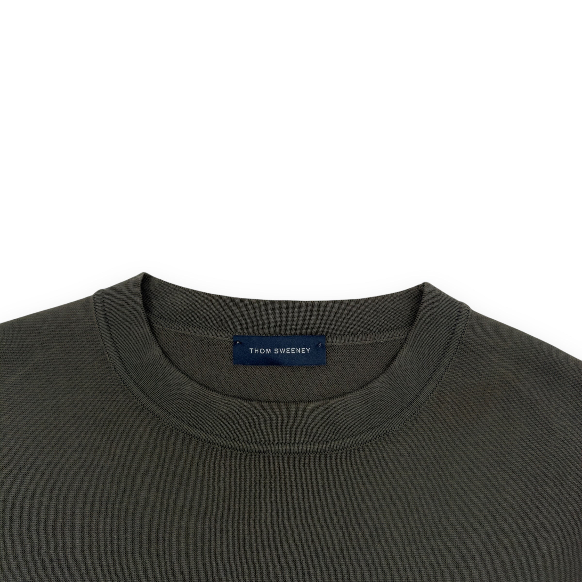 THOM SWEENEY COTTON LONG SLEEVE T-SHIRT GREEN M