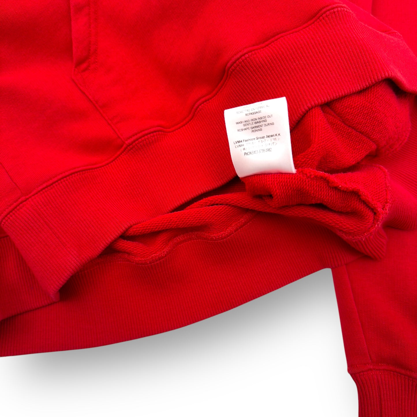 GIVENCHY LOGO-PRINT HOODIE RED / BLACK L