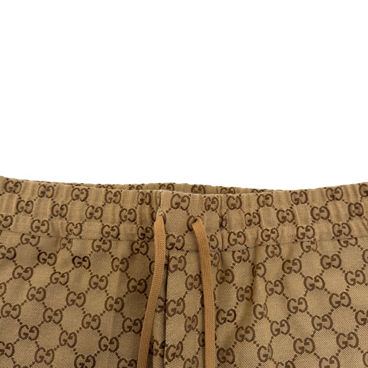 GUCCI GG COTTON CANVAS TROUSERS BEIGE 48 / M