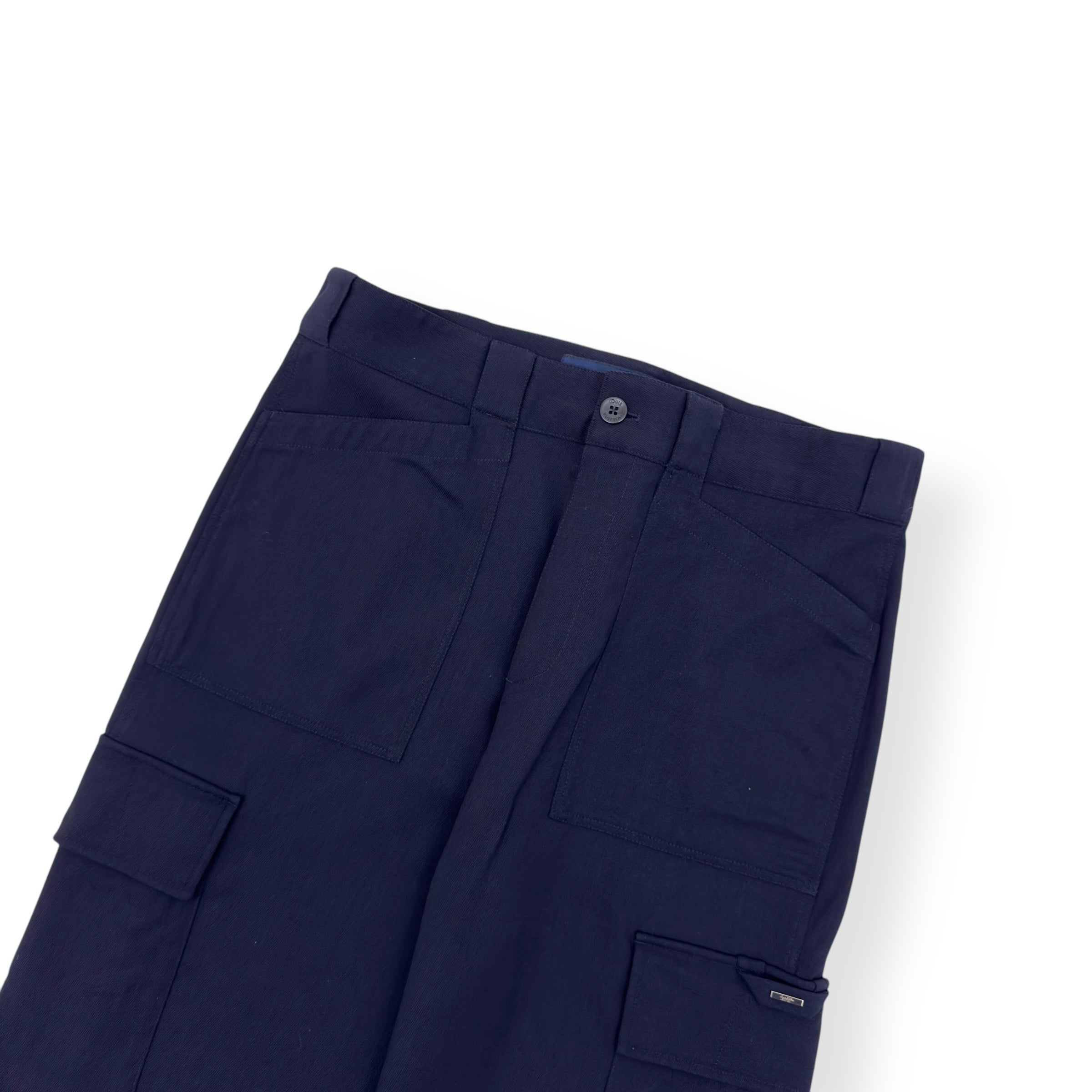 LOUIS VUITTON WOOL CARGO TROUSRERS NAVY M