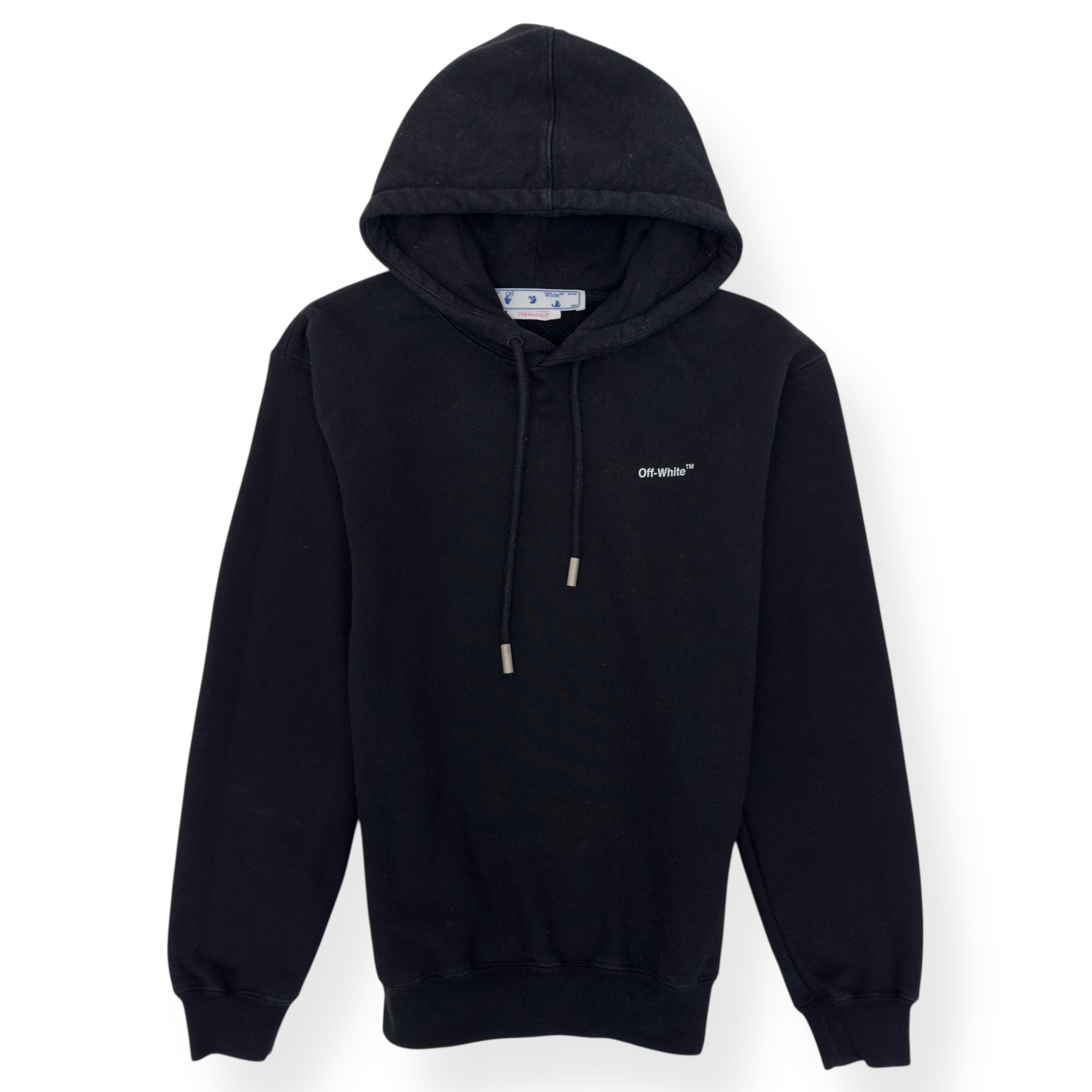 OFF-WHITE DIAG REGULAR HOODIE BLACK / WHITE S