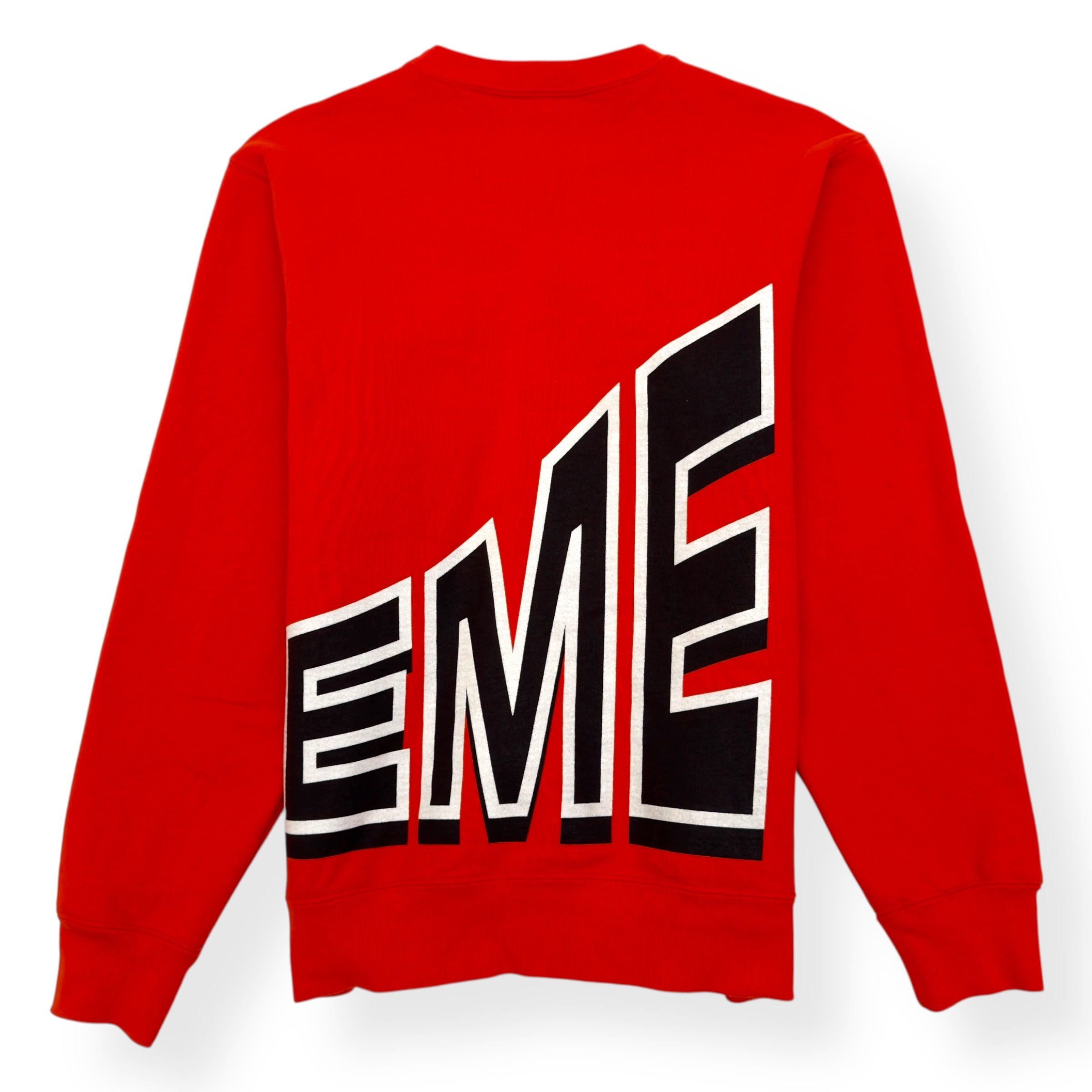 SUPREME SS18 SIDE ARC CREWNECK SWEATSHIRT ORANGE M