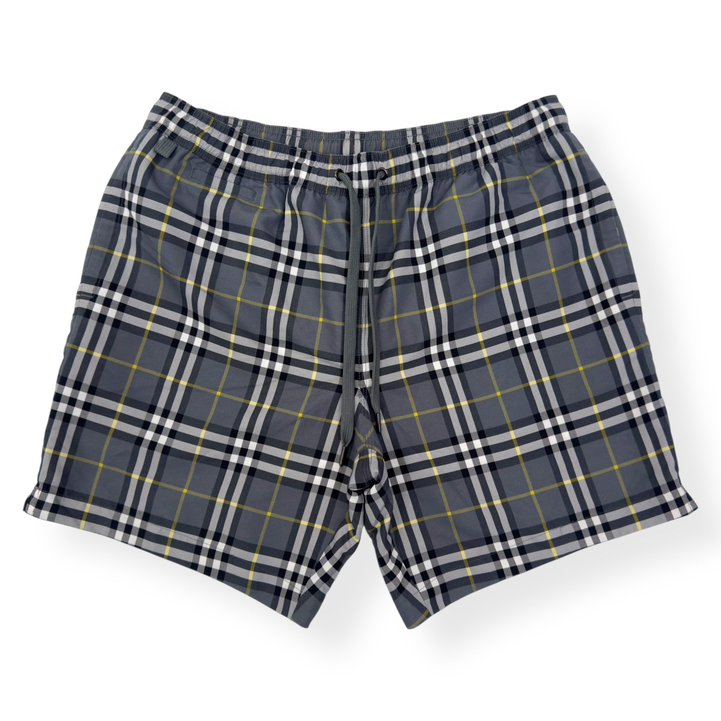 BURBERRY CHECK SWIM SHORTS BLACK M
