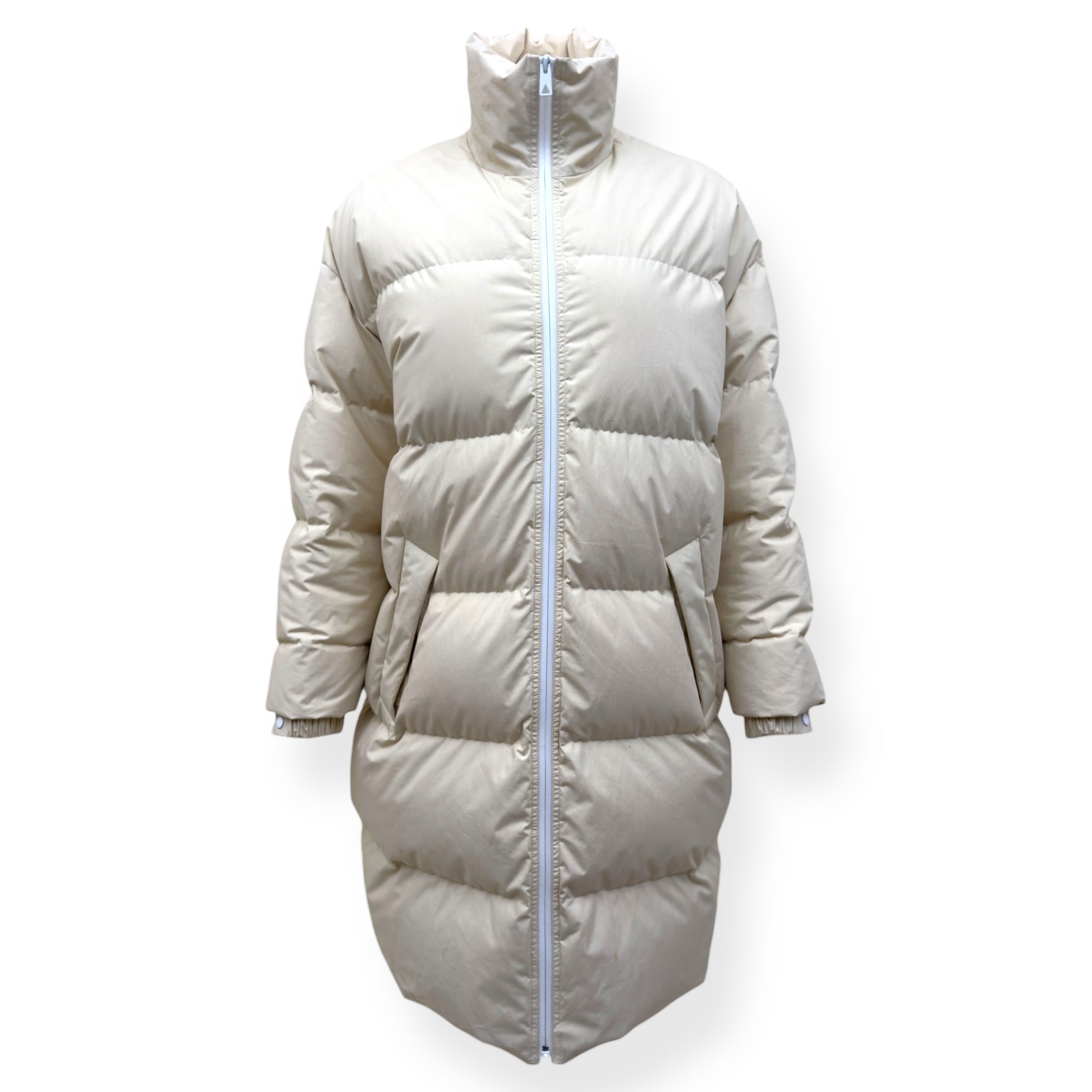 BOTTEGA VENETA COTTON PUFFER JACKET ECRU XS