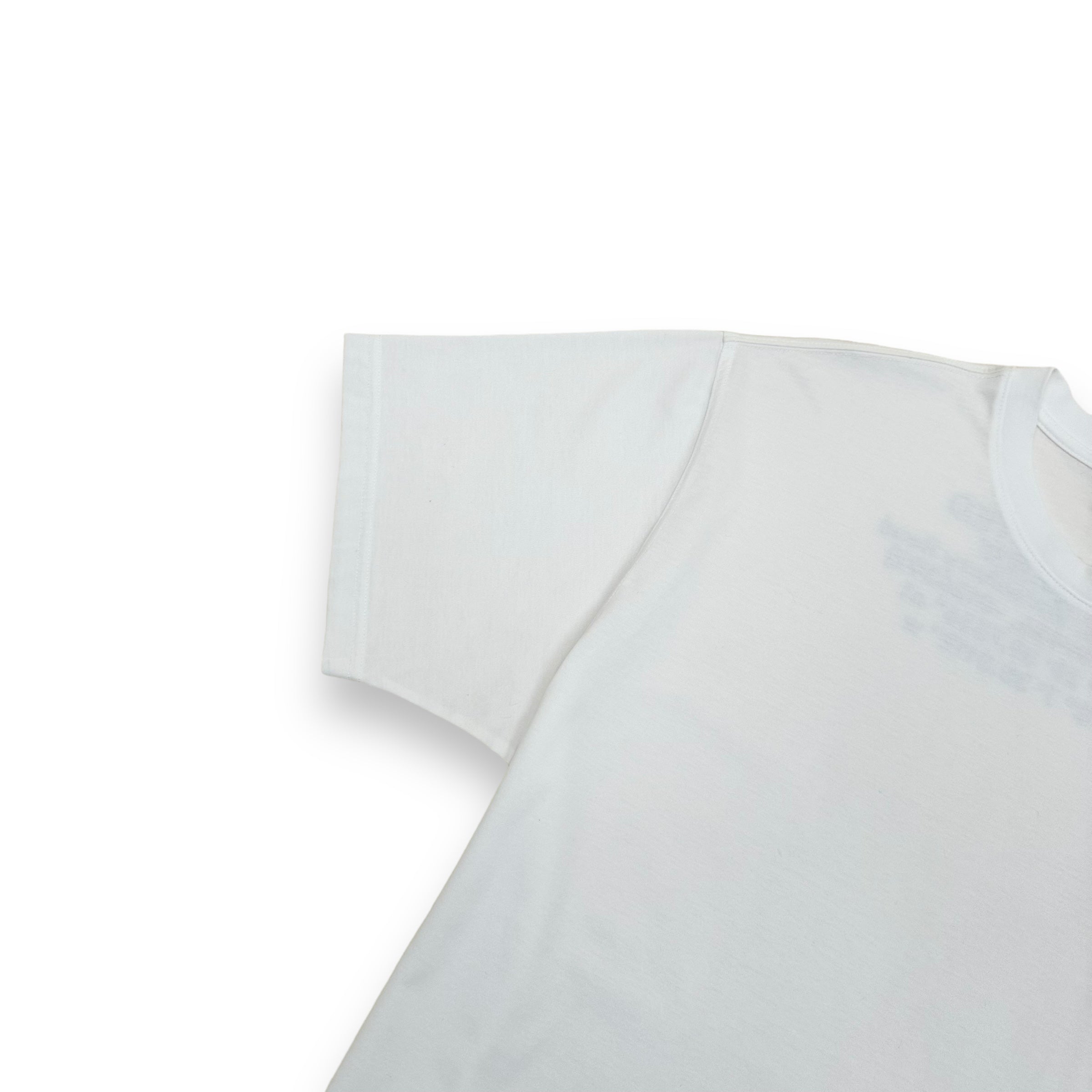 BURBERRY OVERSIZED LOGO-PRINT T-SHIRT WHITE M
