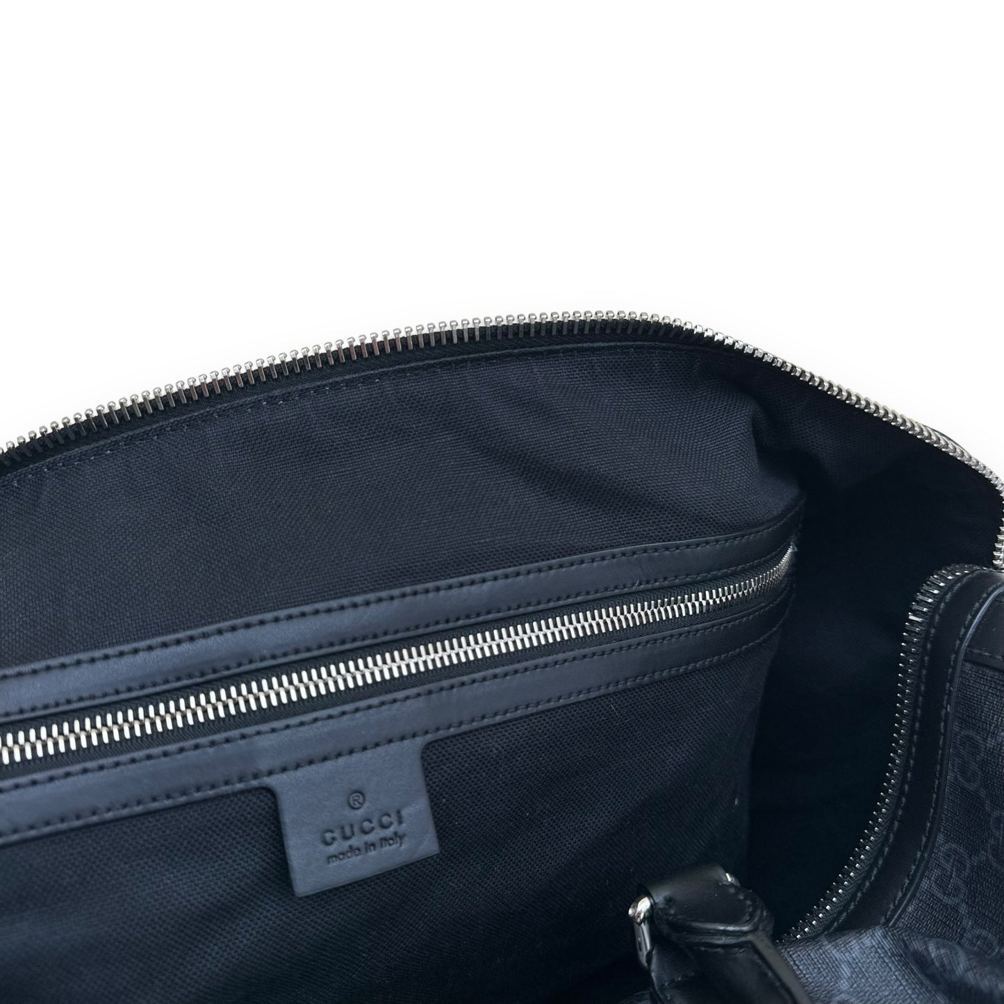GUCCI GG CARRY-ON DUFFLE BAG BLACK