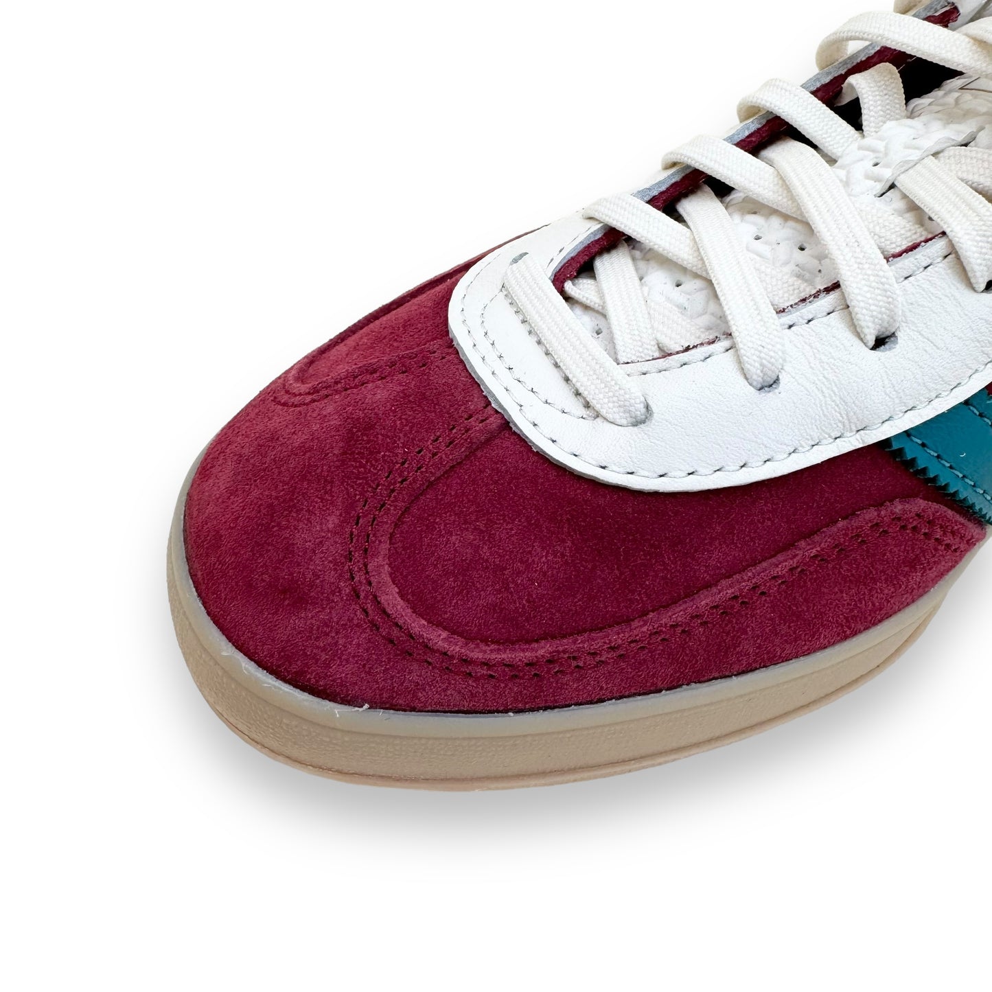 ADIDAS ORIGINAL GAZELLE INDOOR SUEDE SNEAKER BURGUNDY UK10
