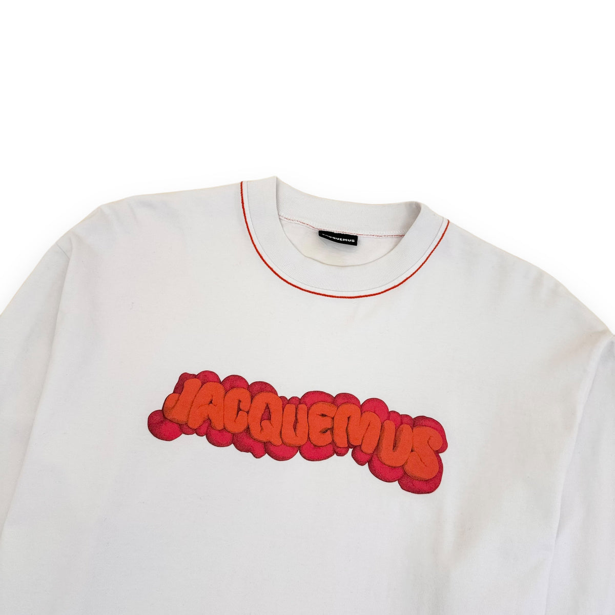 JACQUEMUS LE T-SHIRT PATE A MODELER LONG SLEEVE T-SHIRT WHITE XL