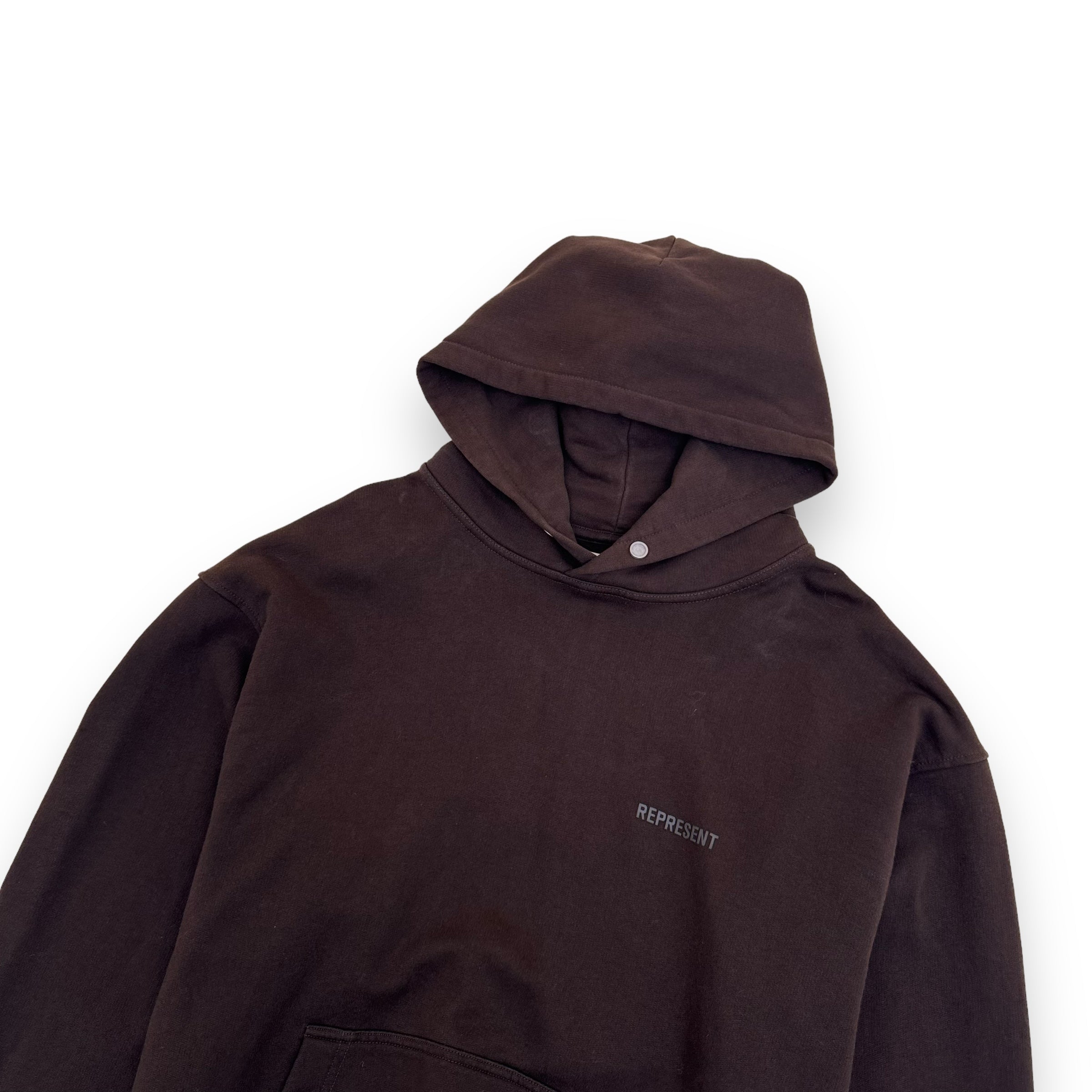 REPRESENT BLANKS HOODIE BROWN M