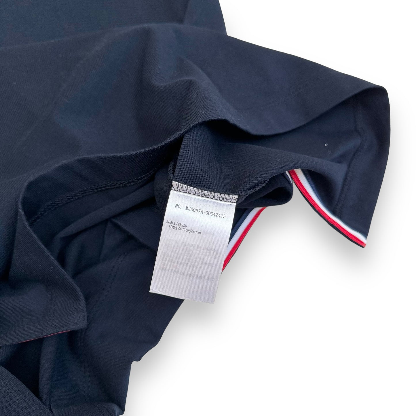 THOM BROWNE SIDE SPLIT T-SHIRT NAVY XS