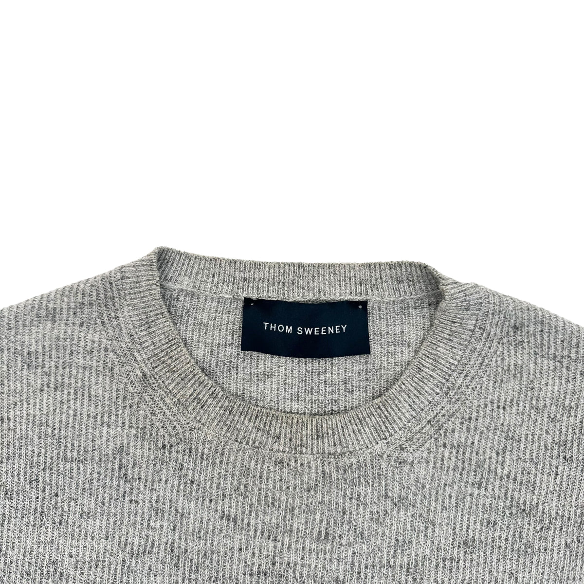 THOM SWEENEY COTTON KNIT CREWNECK SWEATSHIRT M