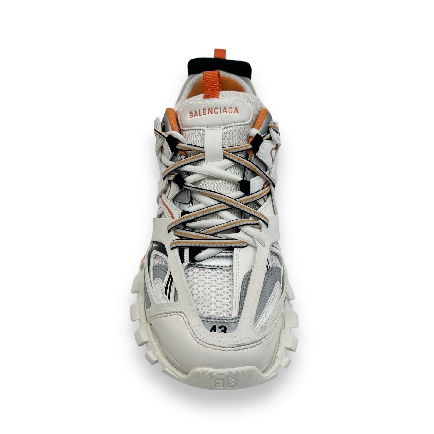 BALENCIAGA TRACK RUNNER SNEAKER WHITE / ORANGE UK9