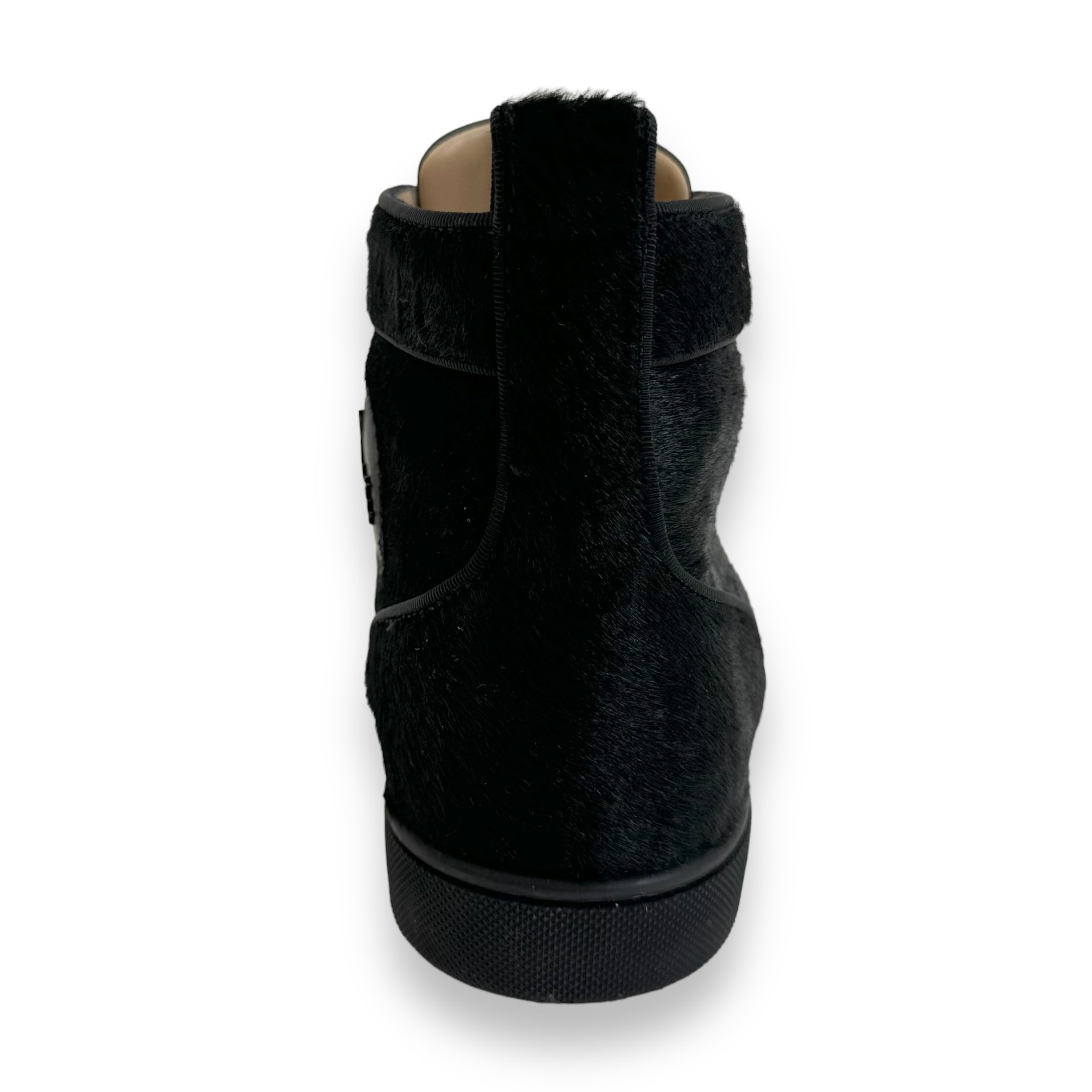CHRISTIAN LOUBOUTIN LOUIS ORLATO CALFSKIN SNEAKER BLACK UK9