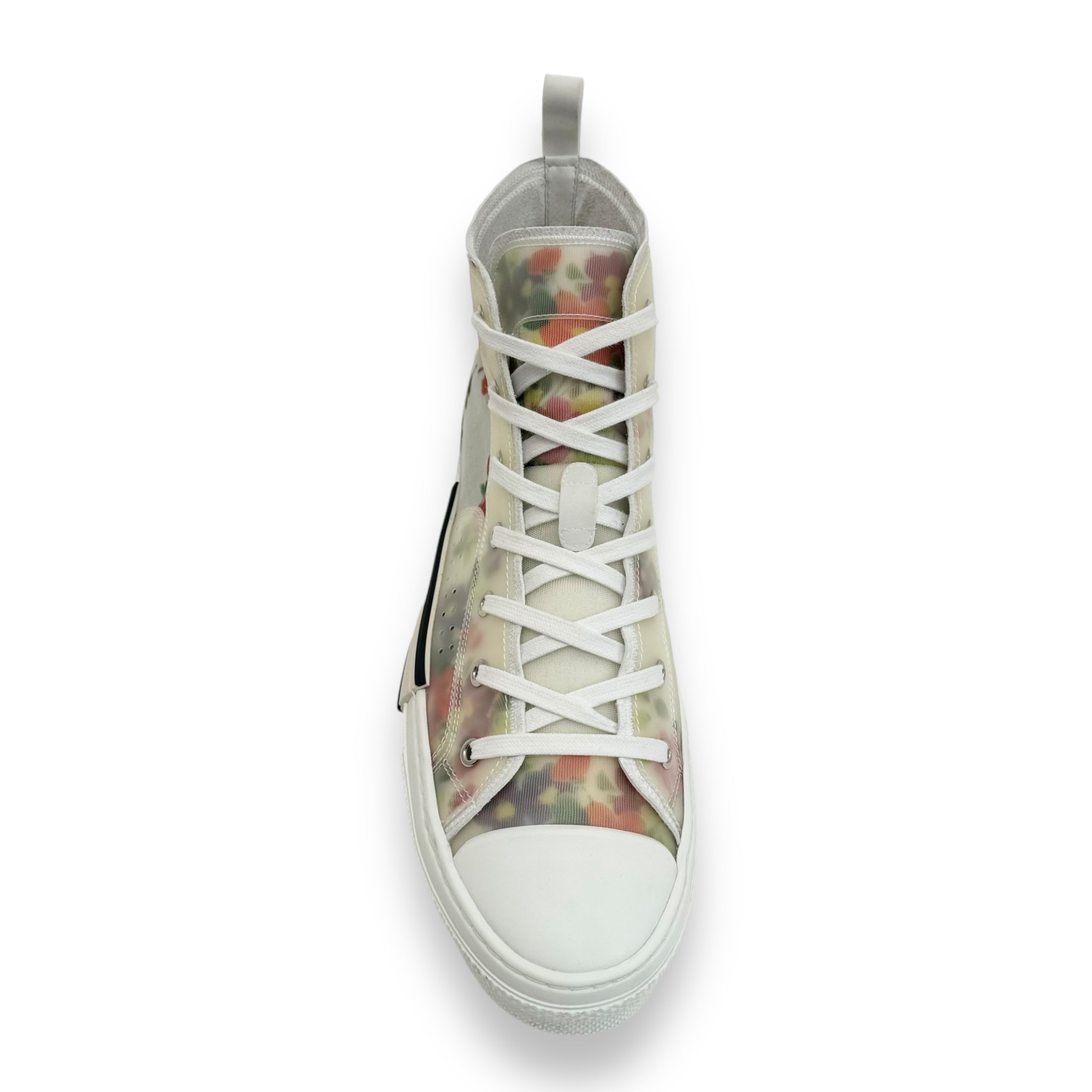 DIOR X KIM JONES B23 HIGH TOP FLORAL SNEAKER UK10