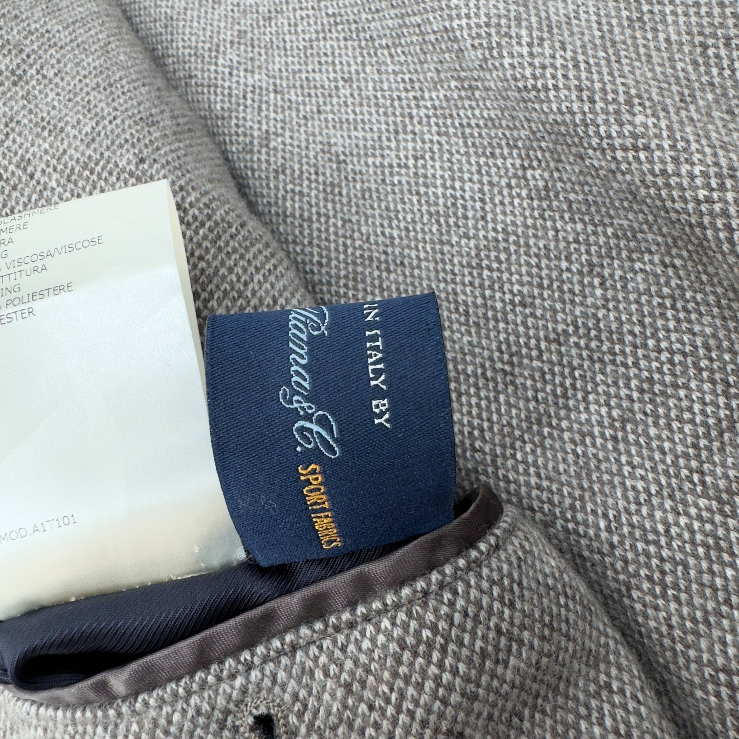 THOM SWEENEY BESPOKE SUEDE COLLARED BOMBER JACKET NAVY M