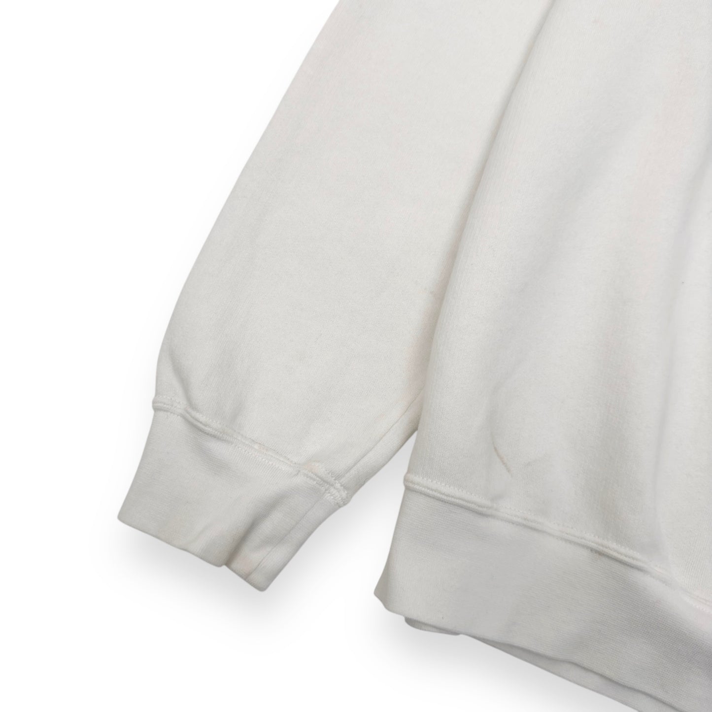 THOM SWEENEY COTTON HOODIE WHITE L