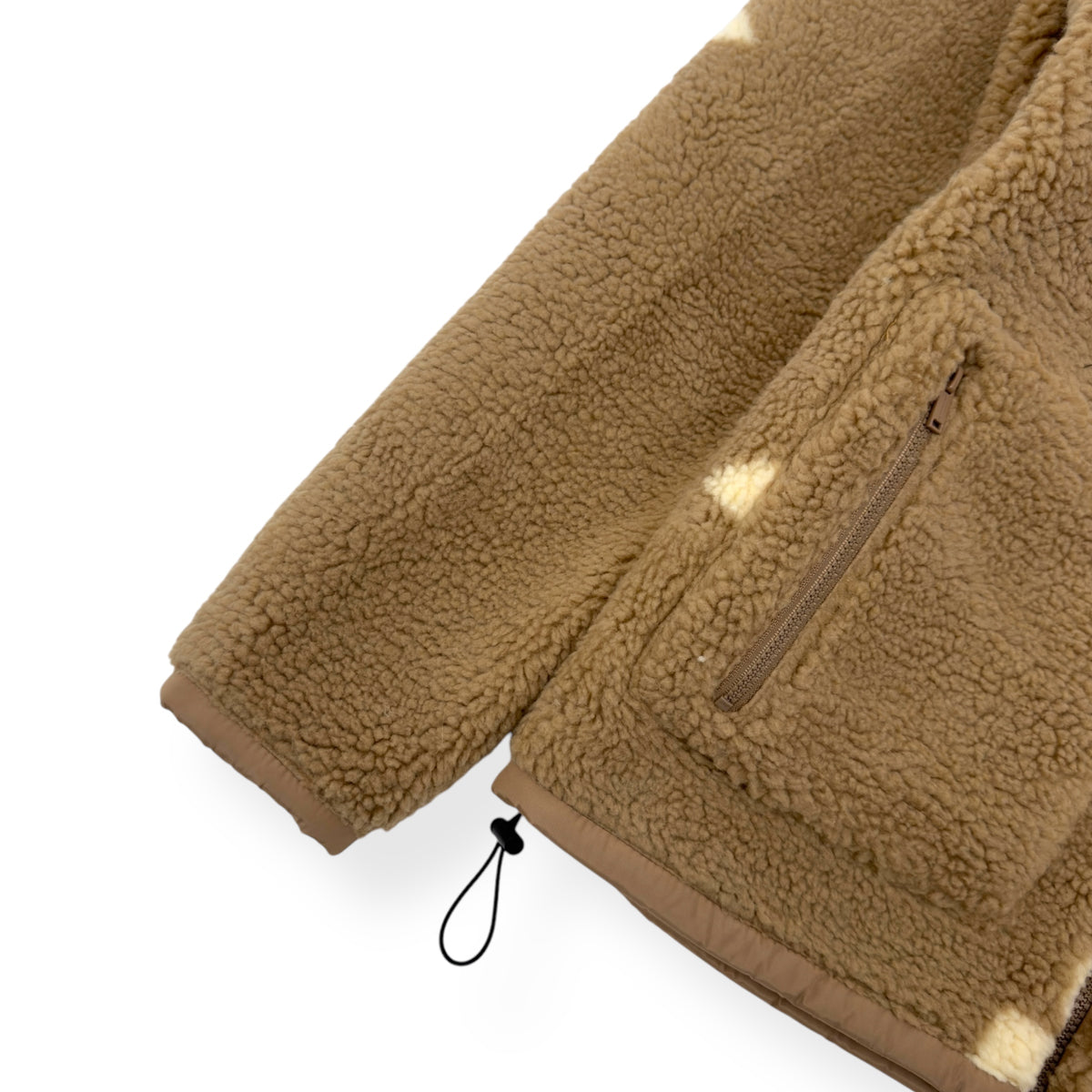 AXEL ARIGATO OVERSIZED BILLIE FLOWER FLEECE JACKET CAMEL XS