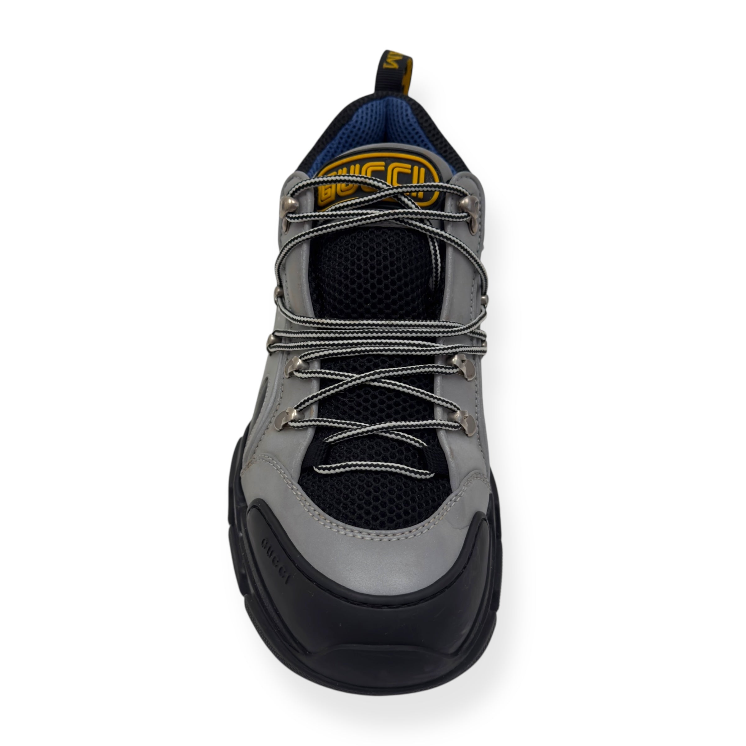 GUCCI FLASHTREK SEGA REFLECTIVE SNEAKER GREY / BLACK UK9.5