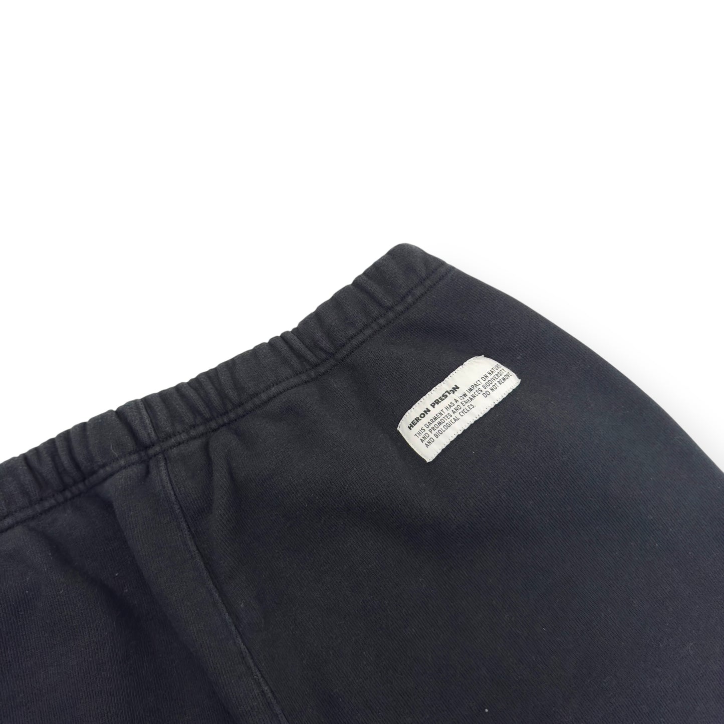 HERON PRESTON ABSTRACT LOGO SWEATPANTS BLACK / WHITE M