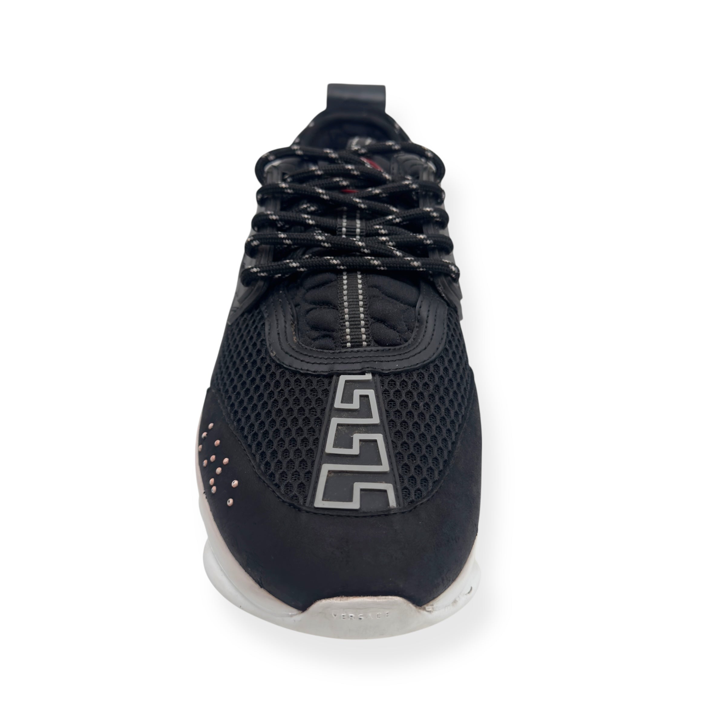 VERSACE CHAIN REACTION SNEAKER BLACK / WHITE 42 / UK8