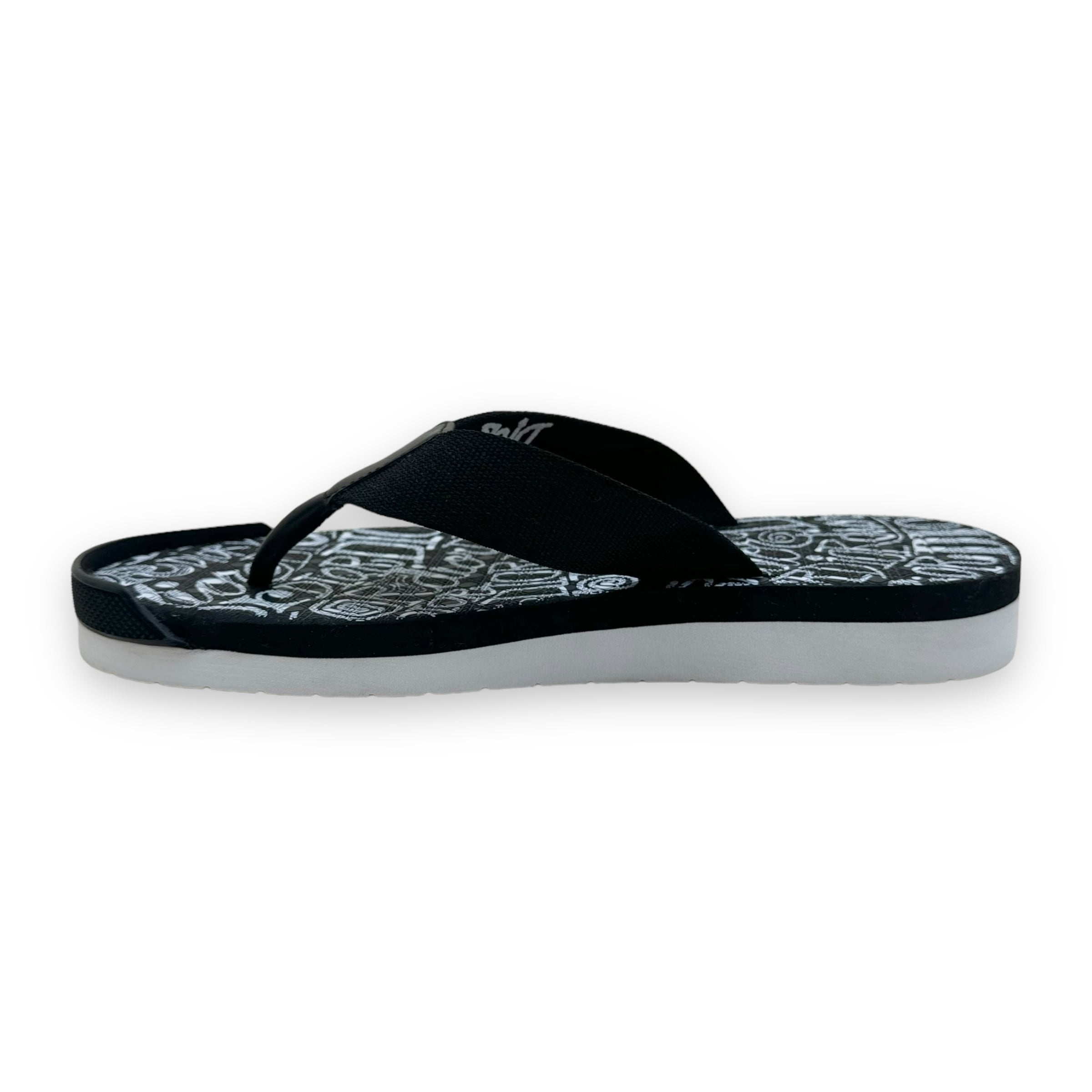 DIOR X SHAWN STÜSSY 2020 FLIP FLOPS BLACK / WHITE UK9
