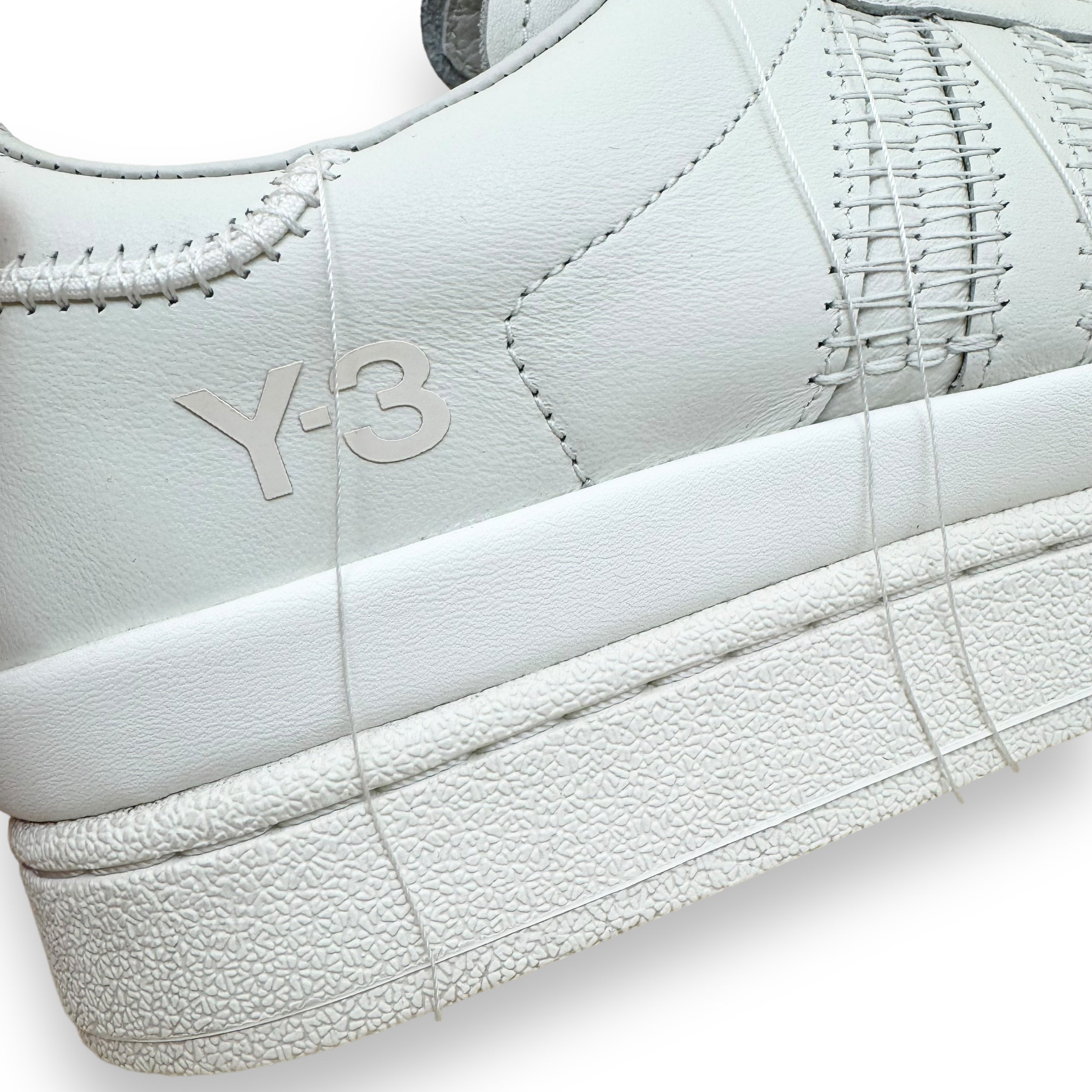 ADIDAS Y-3 HICHO LEATHER SNEAKER WHITE / GREY UK10