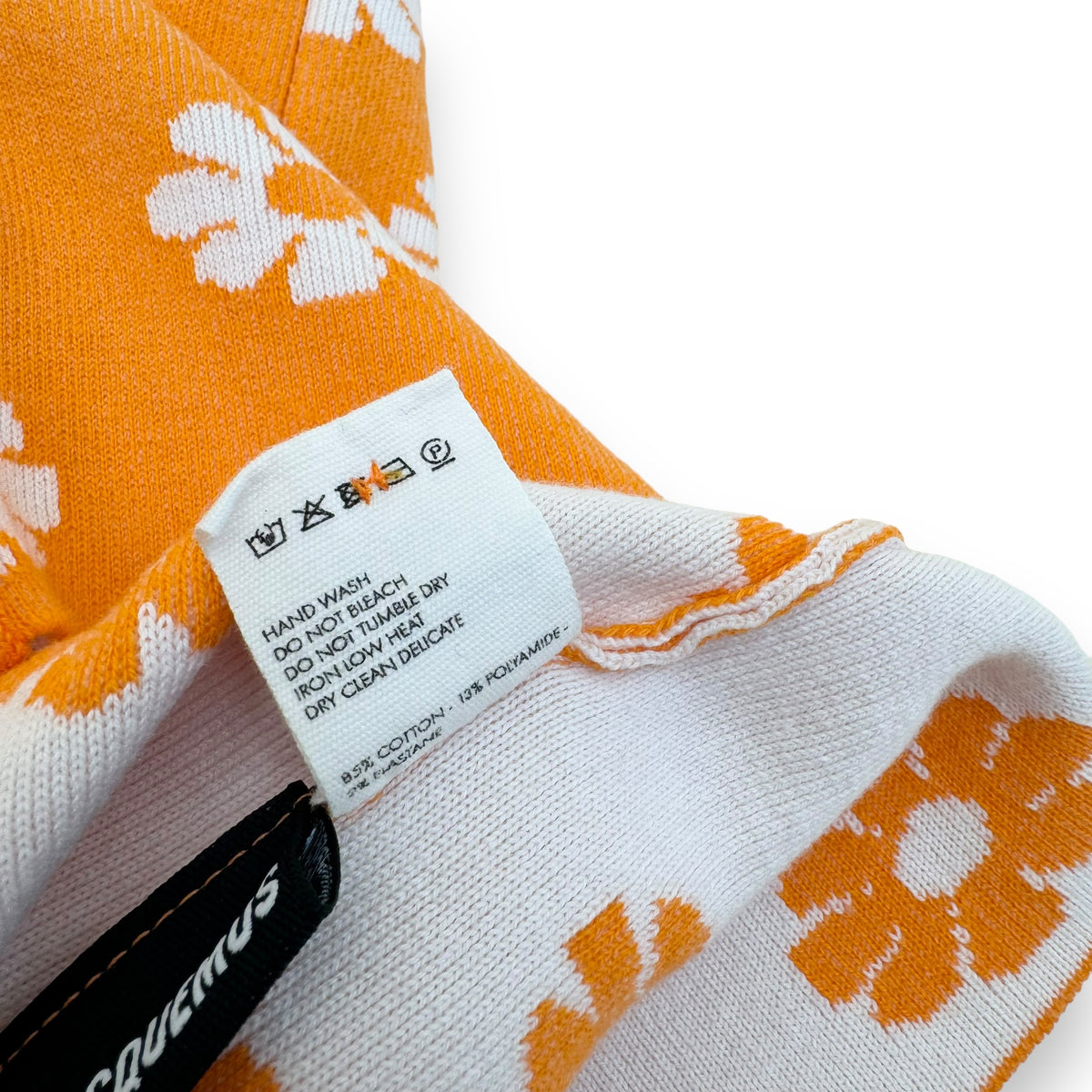 JACQUEMUS PALMA FLORAL-PATTERN SHIRT ORANGE XL