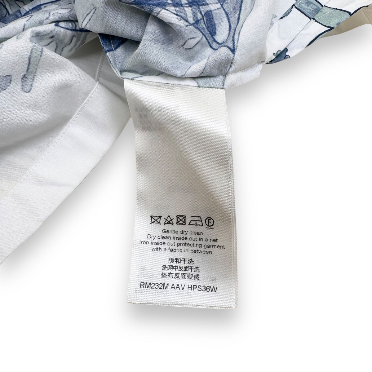 LOUIS VUITTON GRAPHIC SHORT-SLEEVE COTTON SHIRT XL