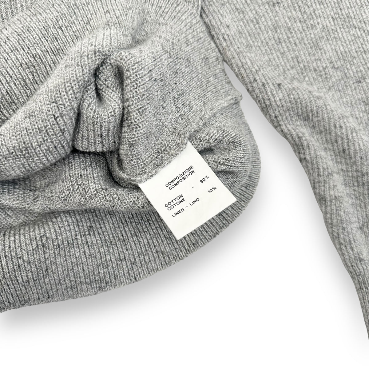 THOM SWEENEY COTTON KNIT CREWNECK SWEATSHIRT M