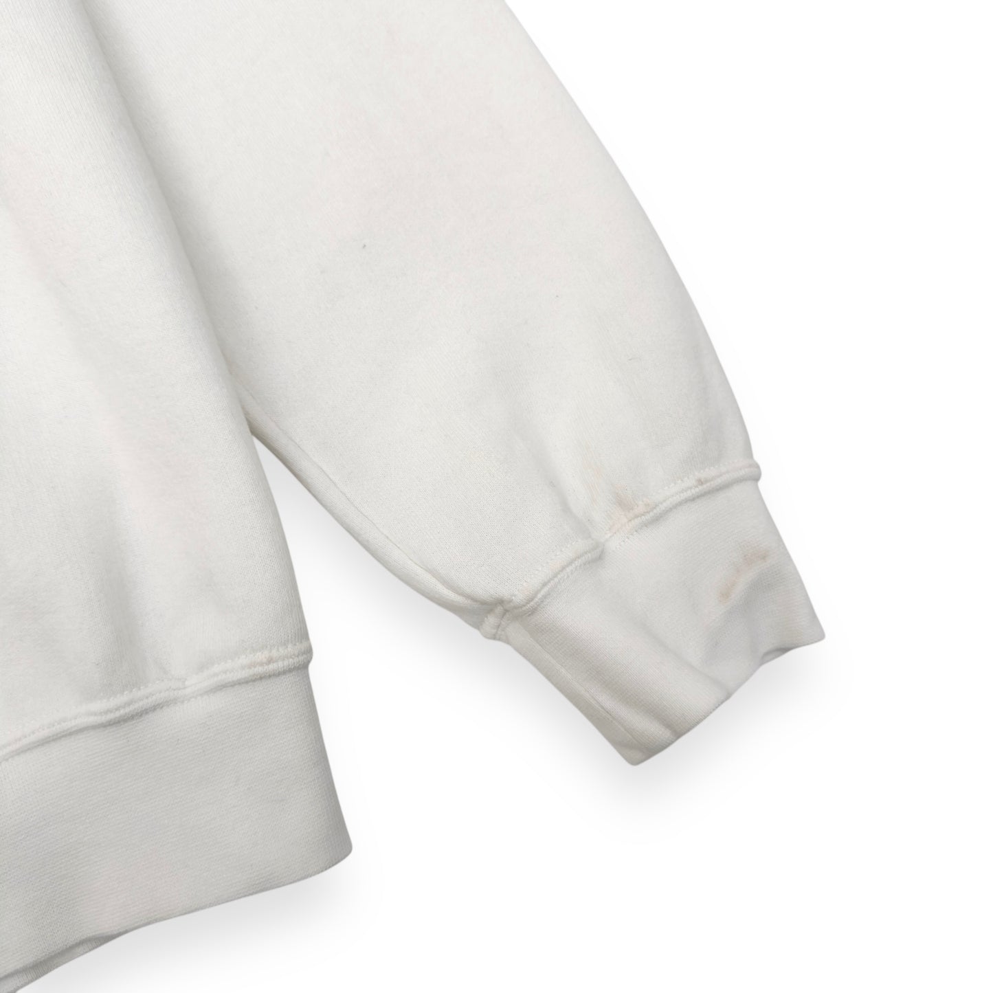 THOM SWEENEY COTTON HOODIE WHITE L