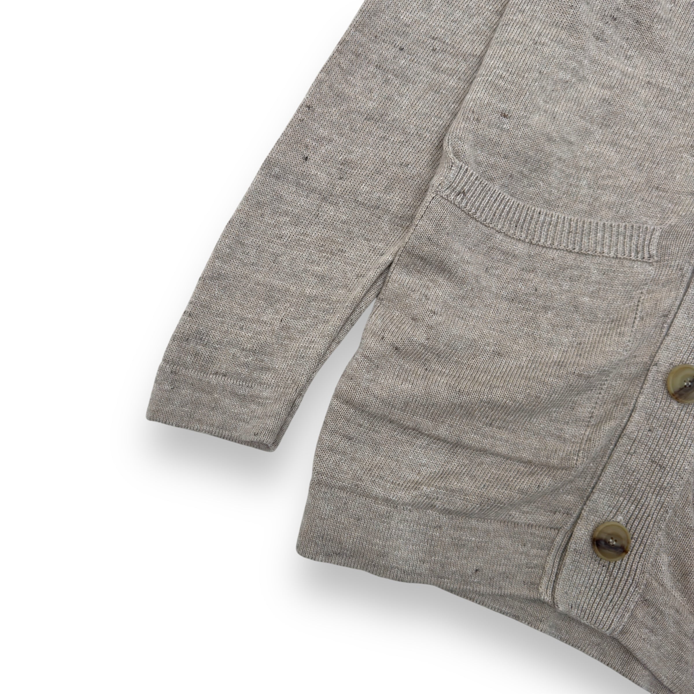 THOM SWEENEY LINEN CARDIGAN NATURAL M