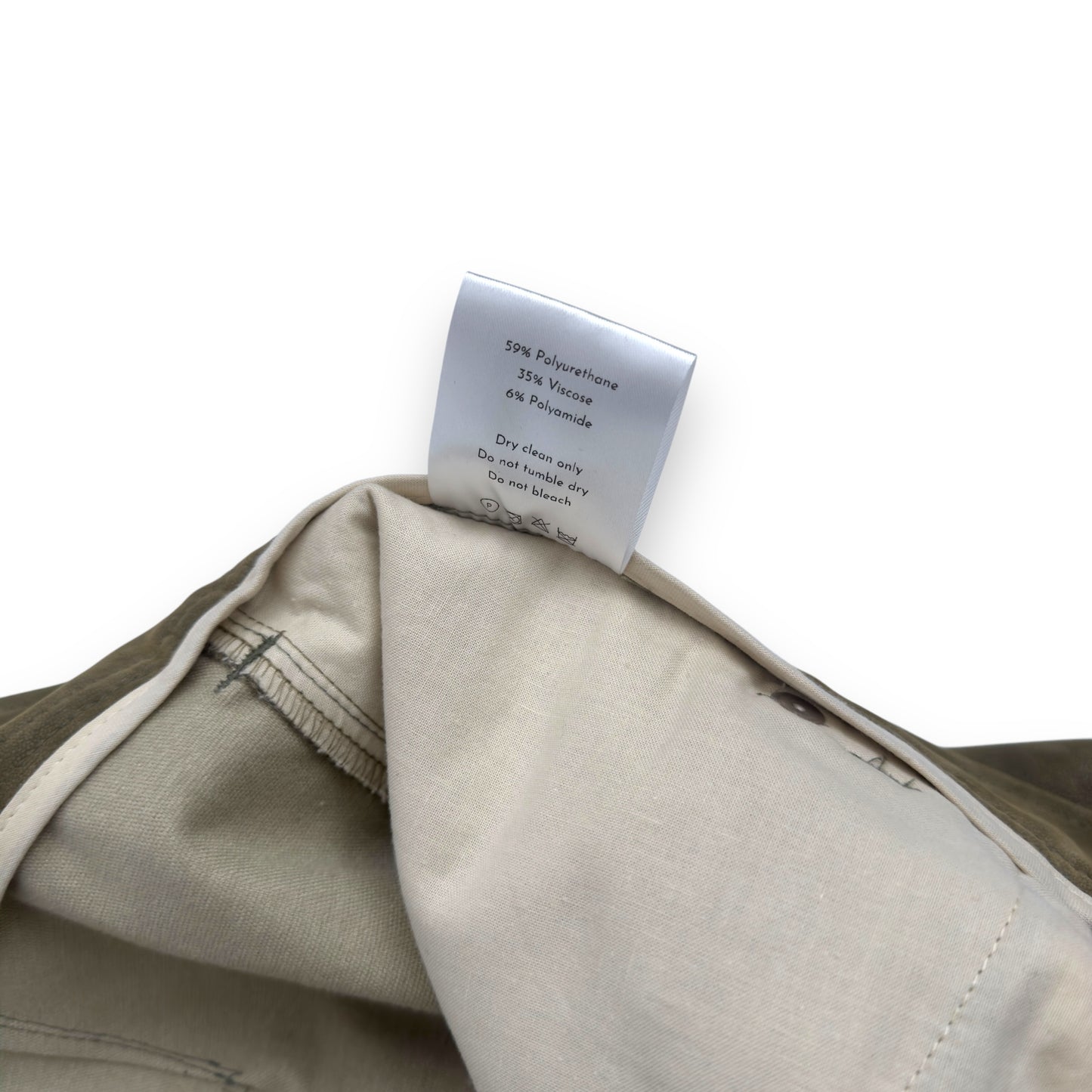 SÉFR OTIS BRUSHED MOSS TROUSERS KHAKI XL