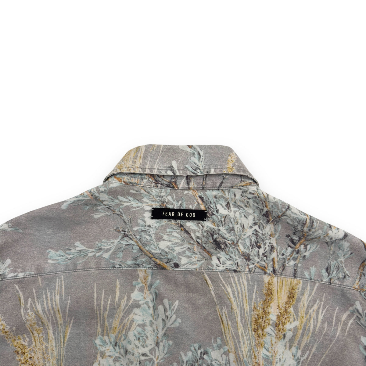 FEAR OF GOD 6TH COLLECTION PRAIRIE GHOST CAMO OVERSHIRT GREY / BLUE XL