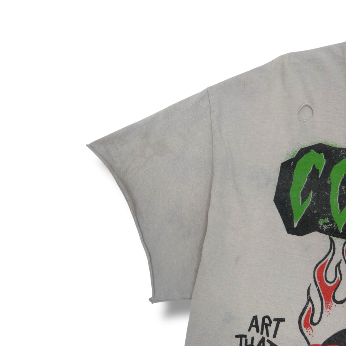 GALLERY DEPT. CORONA VIRUS WORLD TOUR DISTRESSED T-SHIRT GREY L