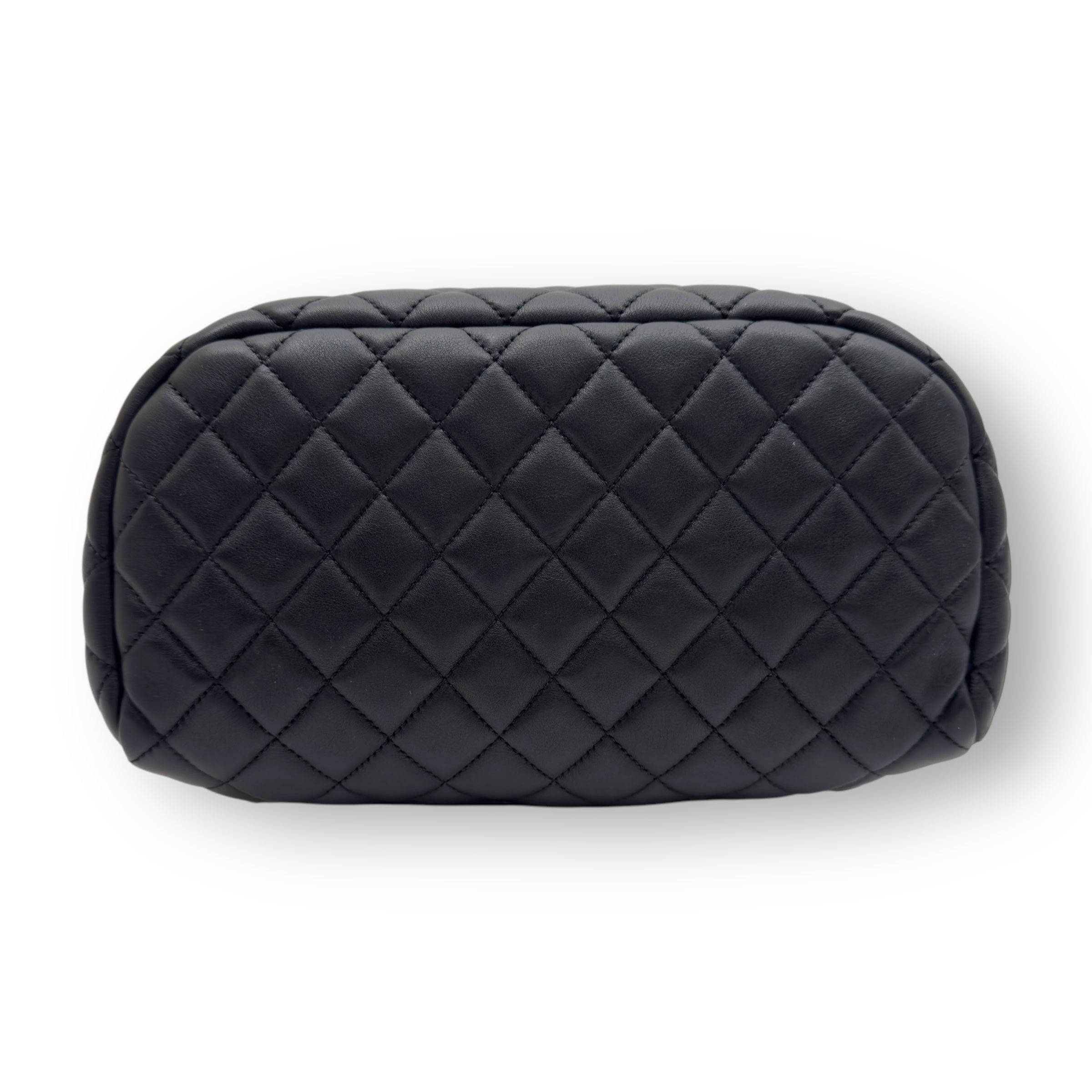 CHANEL URBAN SPIRT QUILTED CALFSKIN BACKPACK BLACK WITH GOLD HARDWARE M