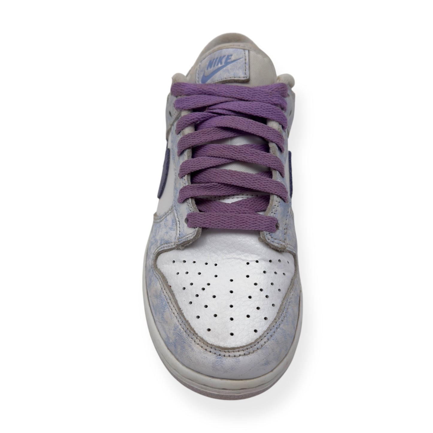NIKE WOMENS DUNK LOW TOP SNEAKER PURPLE PULSE UK4.5