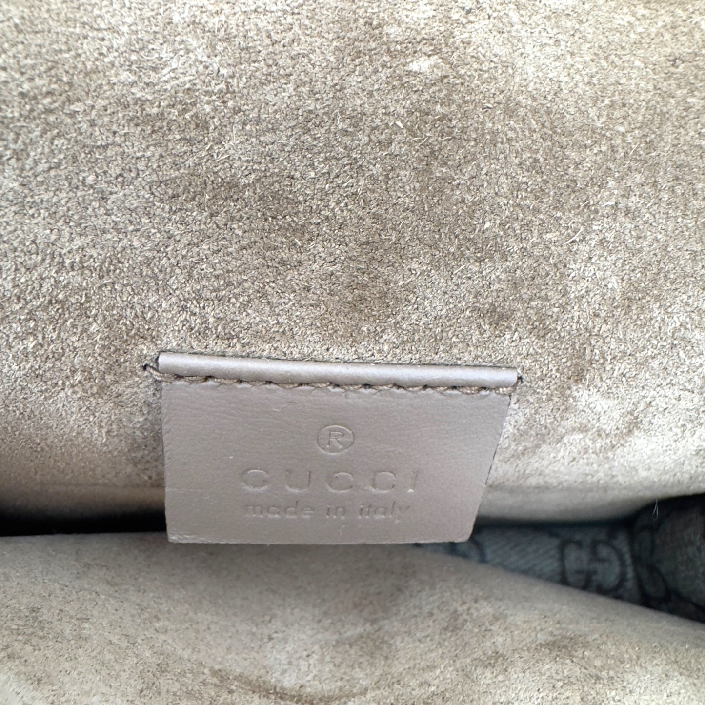 GUCCI GG SUPREME MONOGRAM DIONYSUS CANVAS SHOULDER BAG BEIGE S