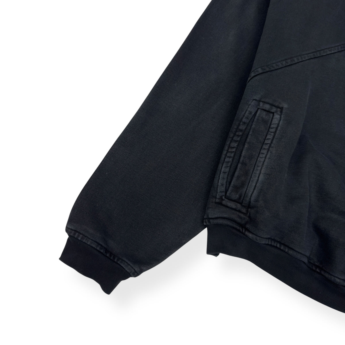 RHUDE 1/4 ZIP SWEATER BLACK S