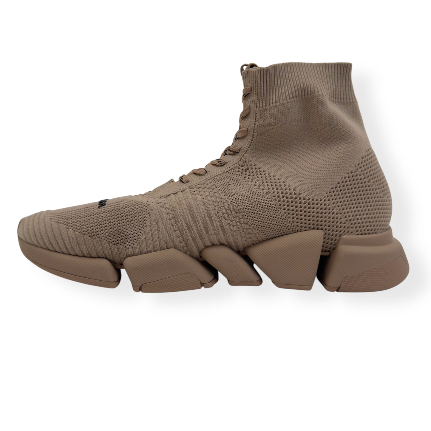 BALENCIAGA SPEED 2.0 LACE UP SNEAKER BEIGE UK11
