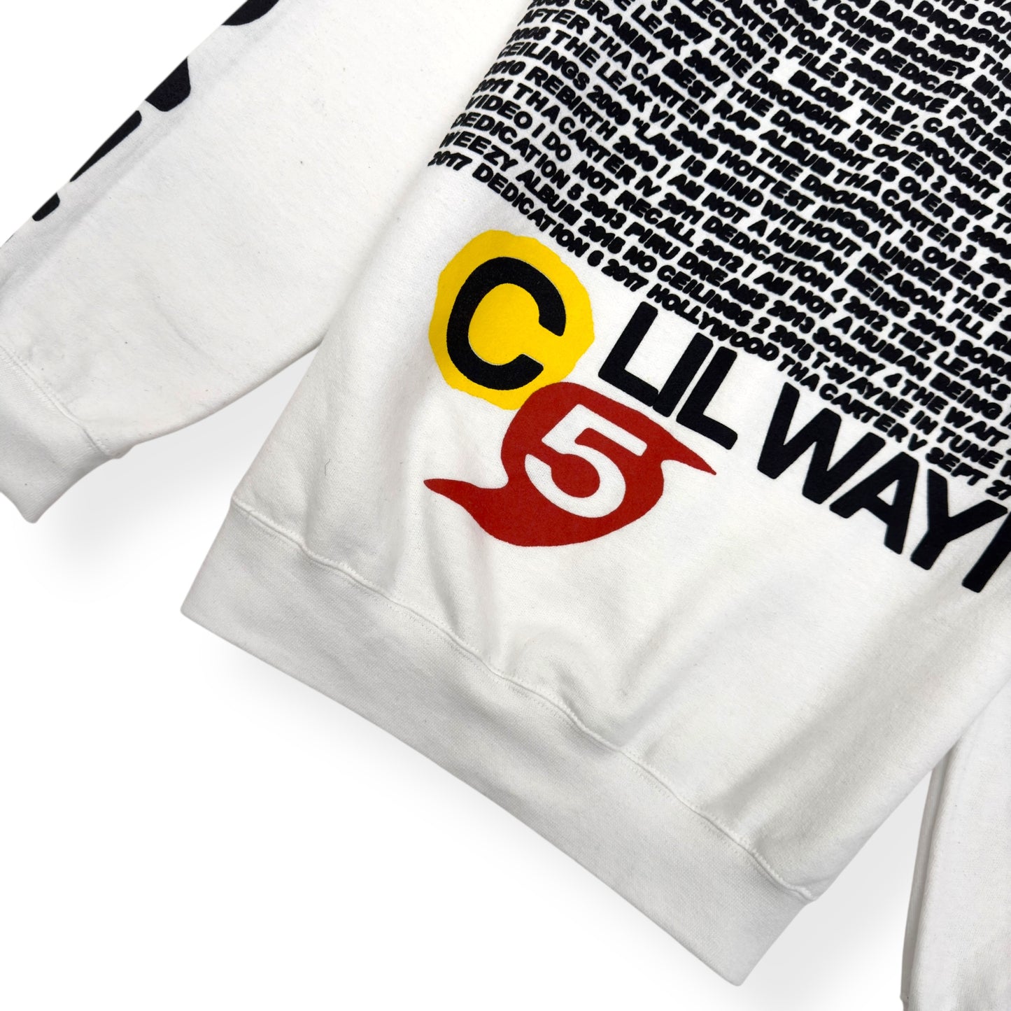 LIL WAYNE X CACTUS PLANT FLEA MARKET CREWNECK SWEATSHIRT WHITE / MULTI S