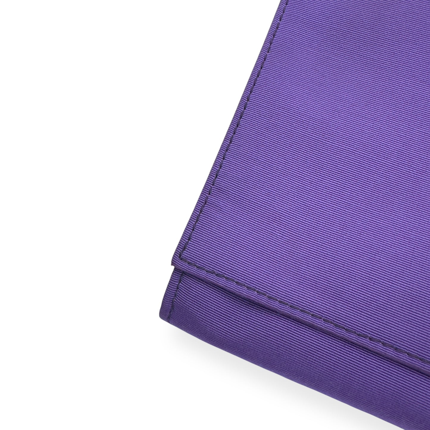 MULBERRY CLOTH CLUTCH WALLET PURPLE / SILVER